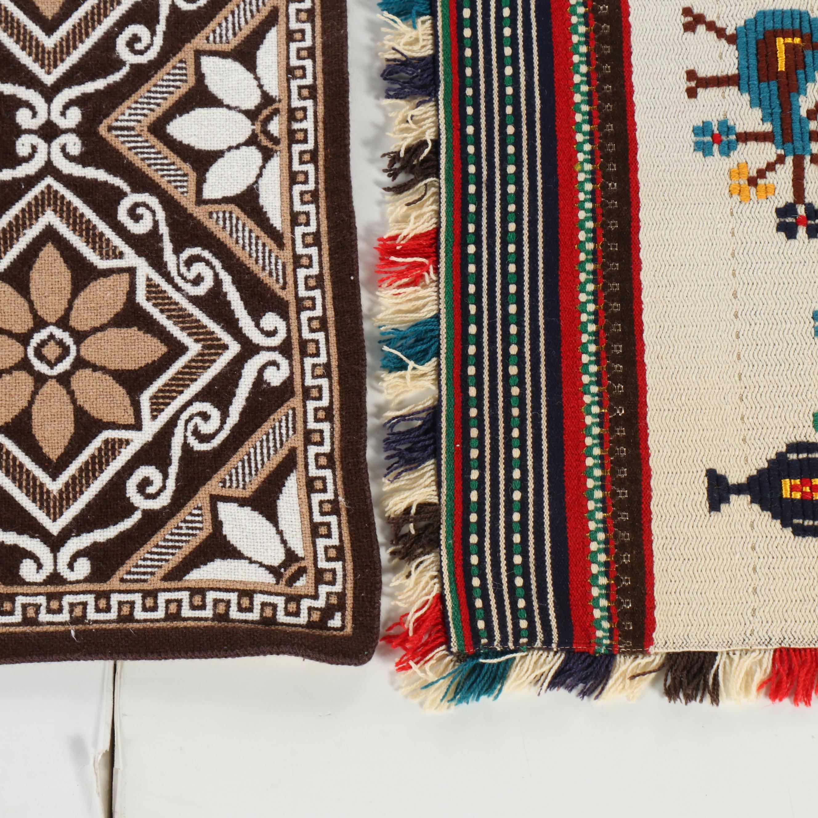Mexican Woven Table Runners, Mid to Late 20th Century
