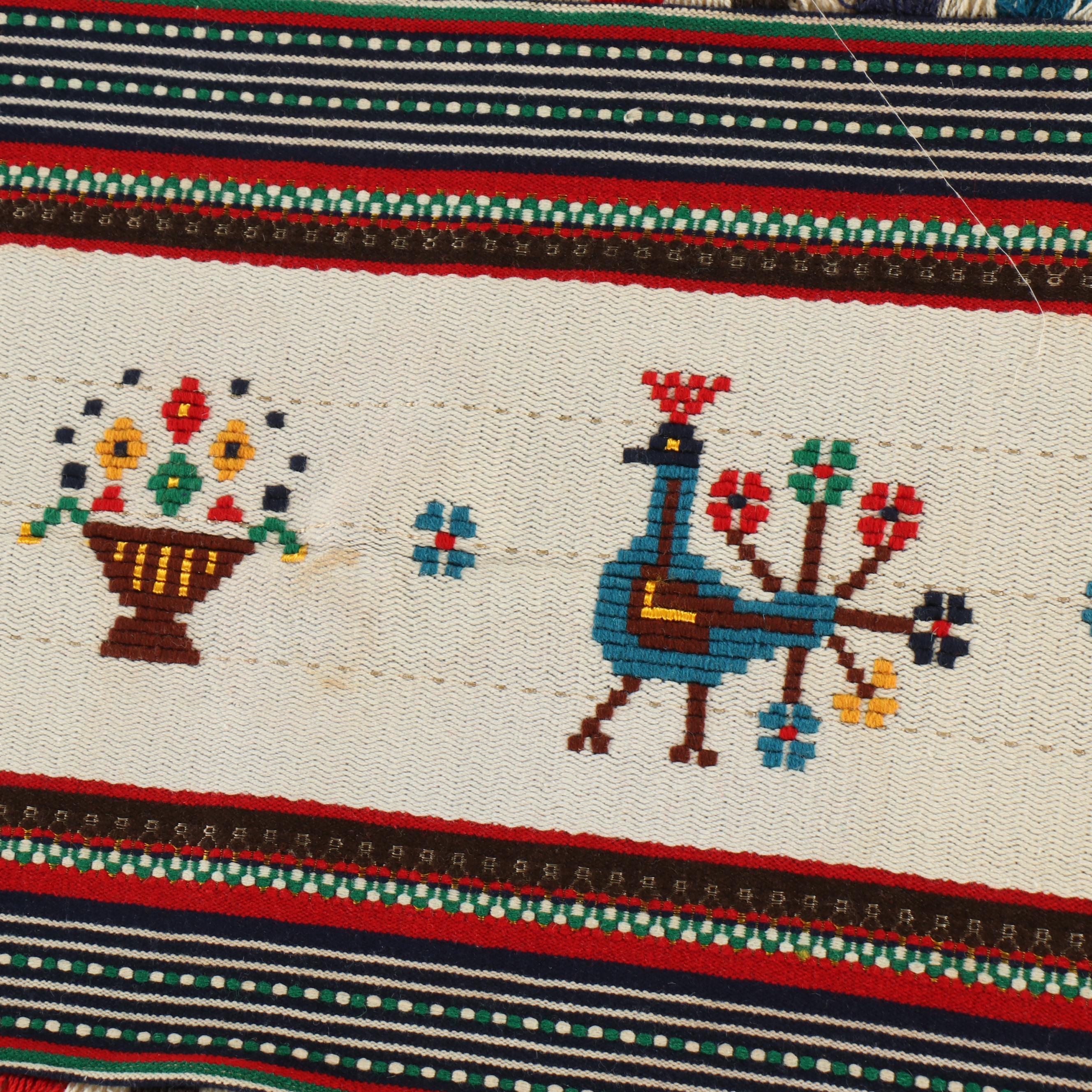 Mexican Woven Table Runners, Mid to Late 20th Century