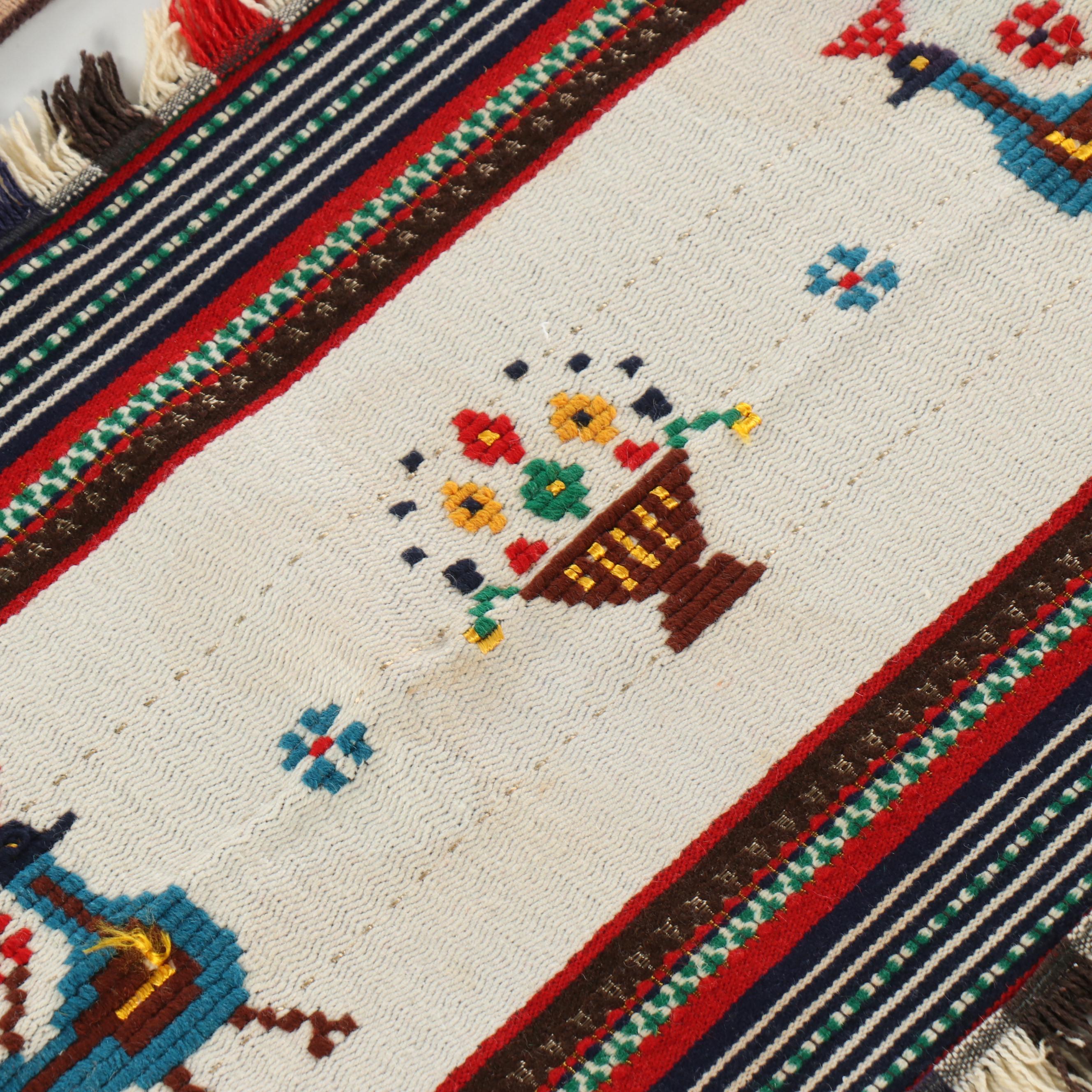 Mexican Woven Table Runners, Mid to Late 20th Century