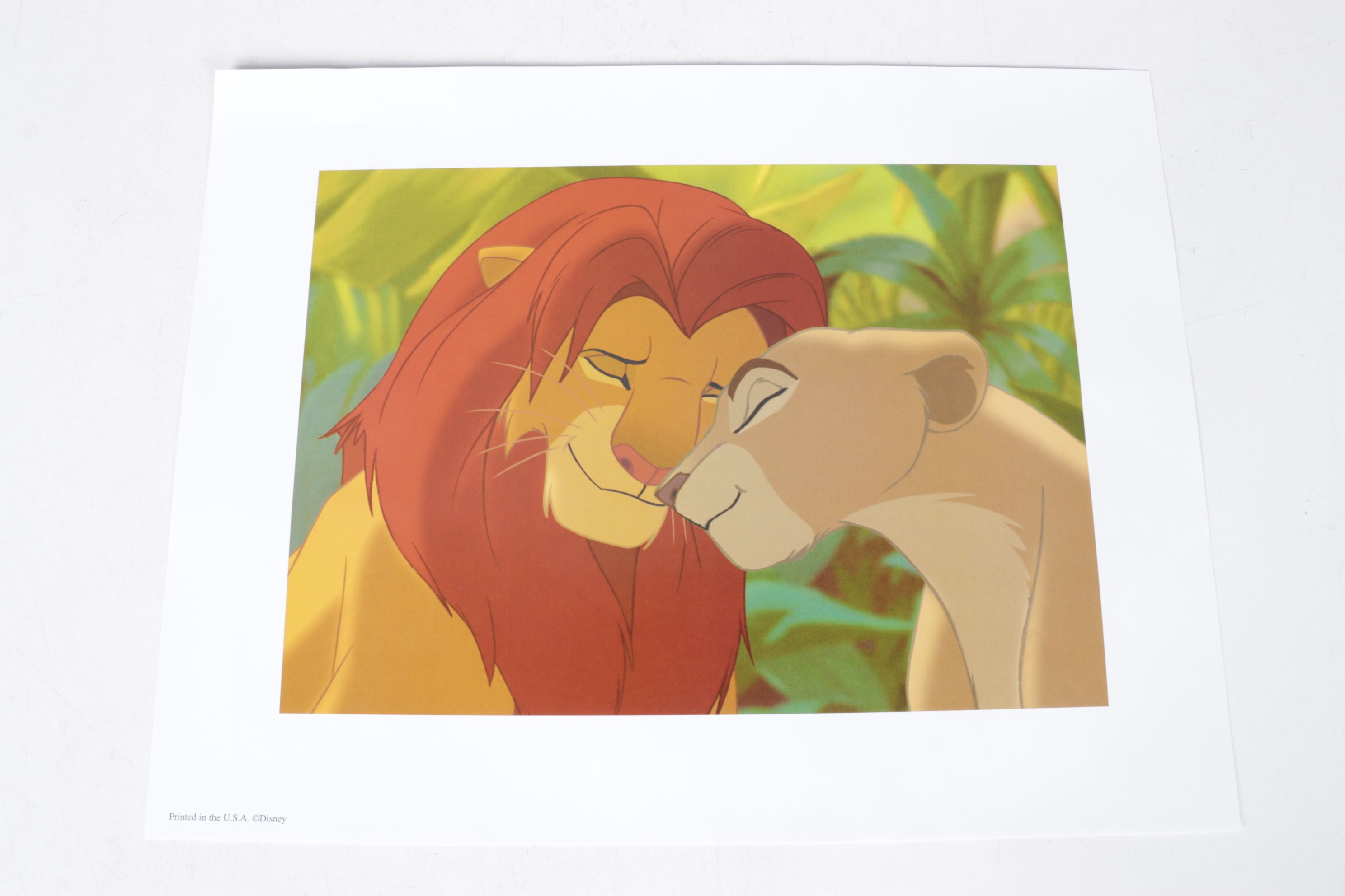 Collection of Commemorative Offset Lithographs from Disney's The Lion King 1 & 2