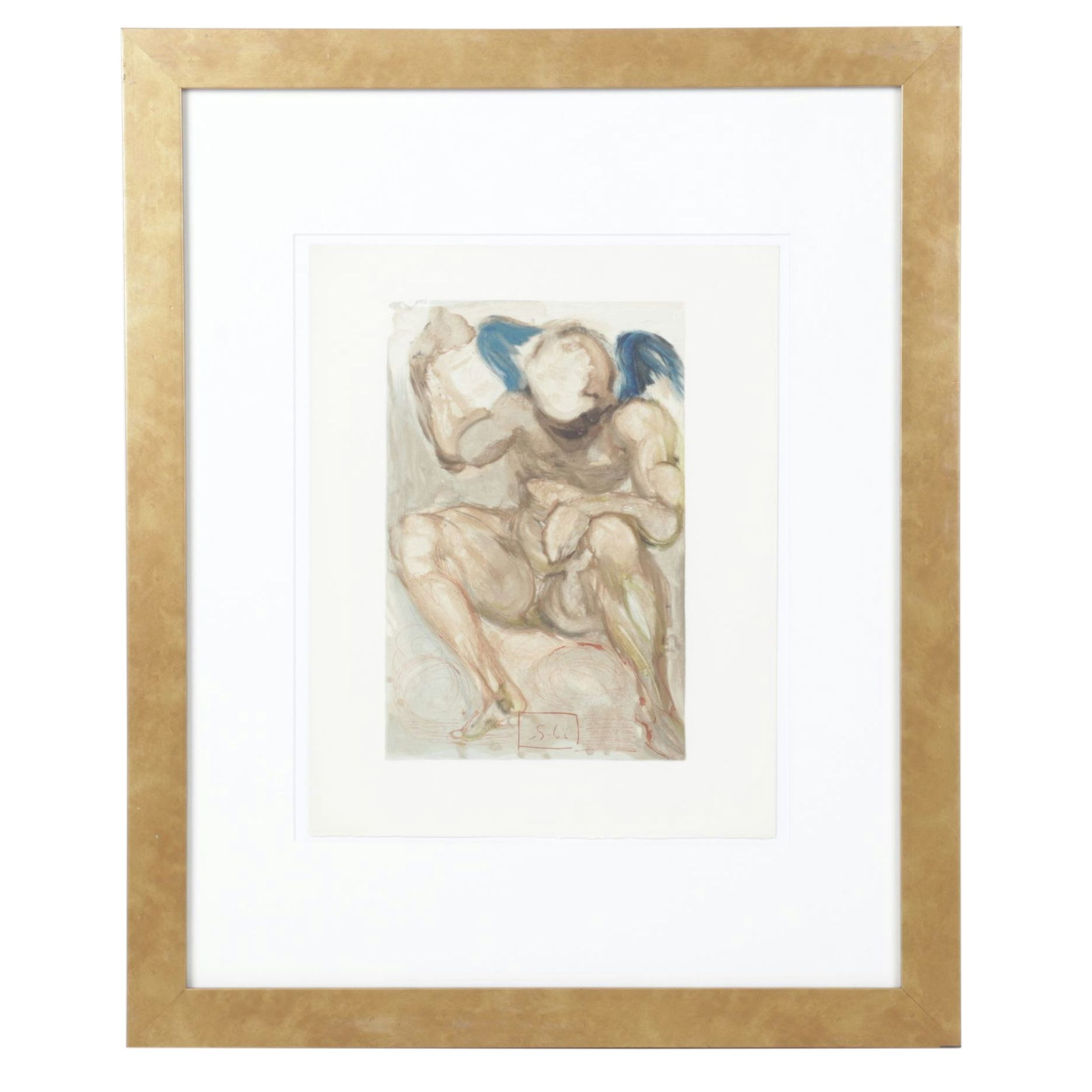 Salvador Dalí Wood Engraving "L'Envie"