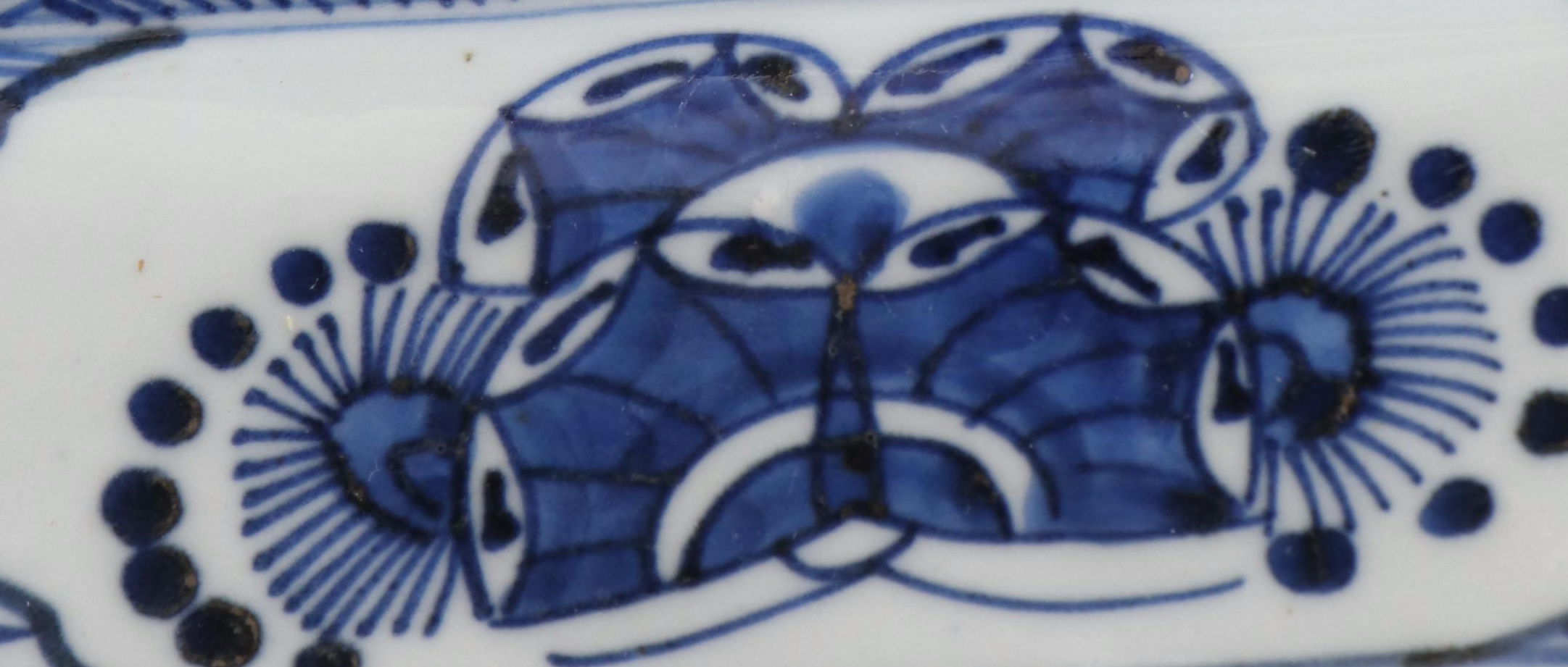 Japanese Imari Blue and White Porcelain Plate