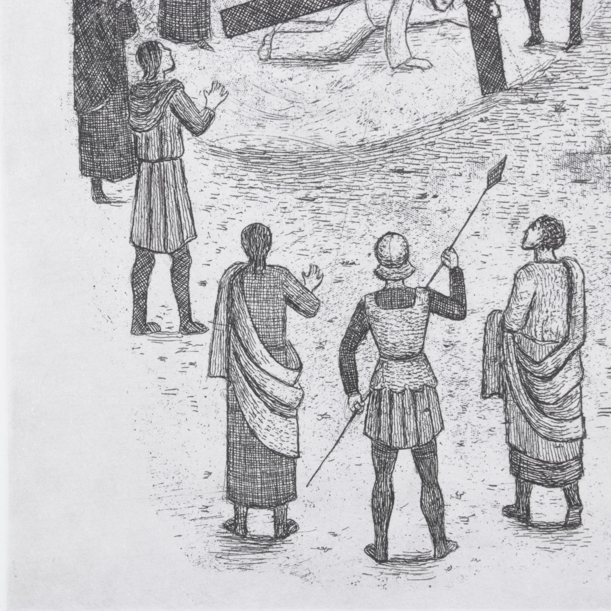 Paula Beer Limited Engraving "Neuvième Station" from "Chemin de Croix"