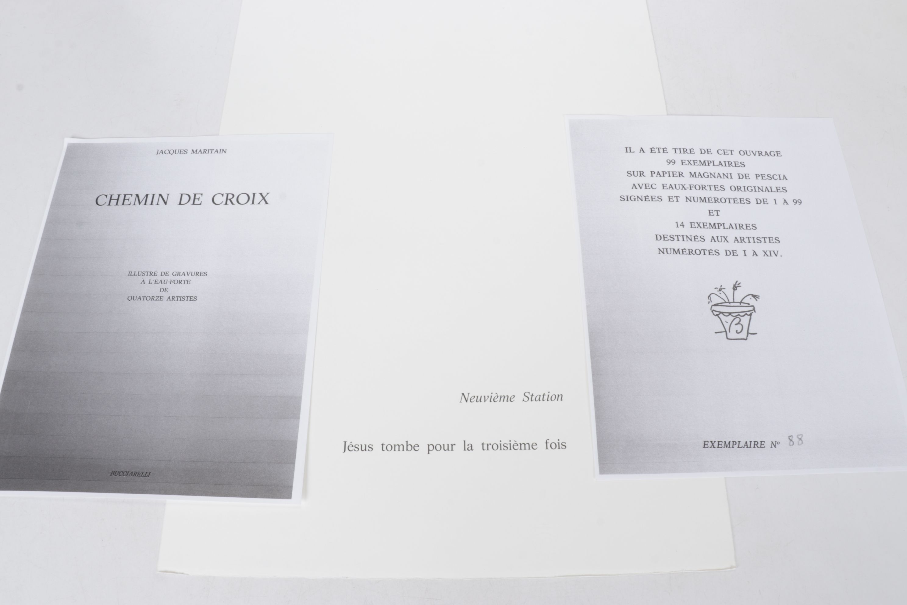 Paula Beer Limited Engraving "Neuvième Station" from "Chemin de Croix"