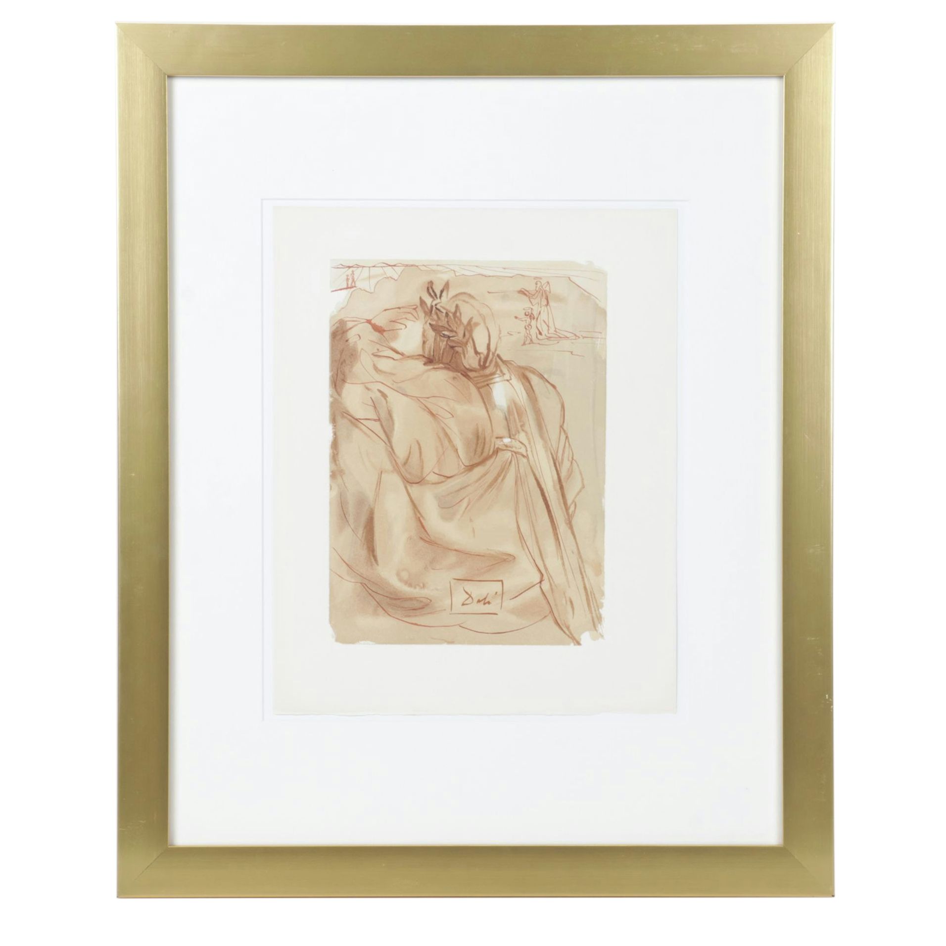 Salvador Dalí Wood Engraving "L’announce d’un Grand Evénemente"