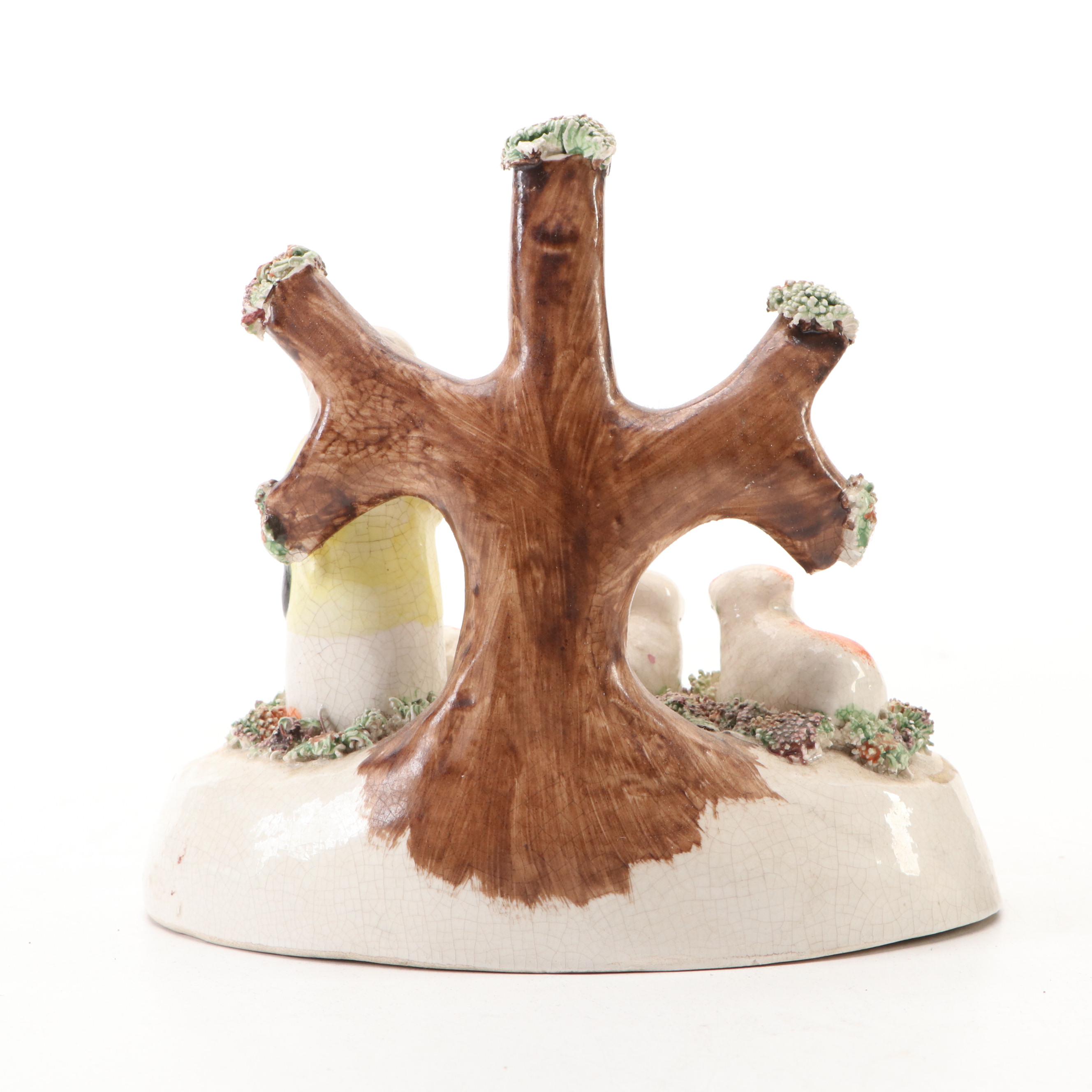 English Staffordshire Style Shepherd and Shepherdess Figurines