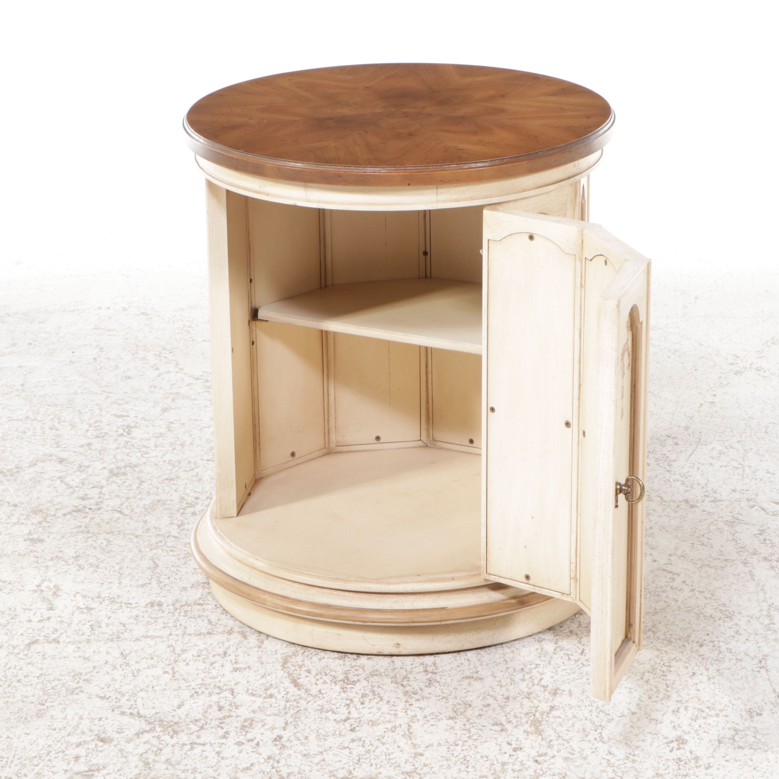 Set of French Provincial Style Painted Wood Cabinets, Mid to Late 20th Century