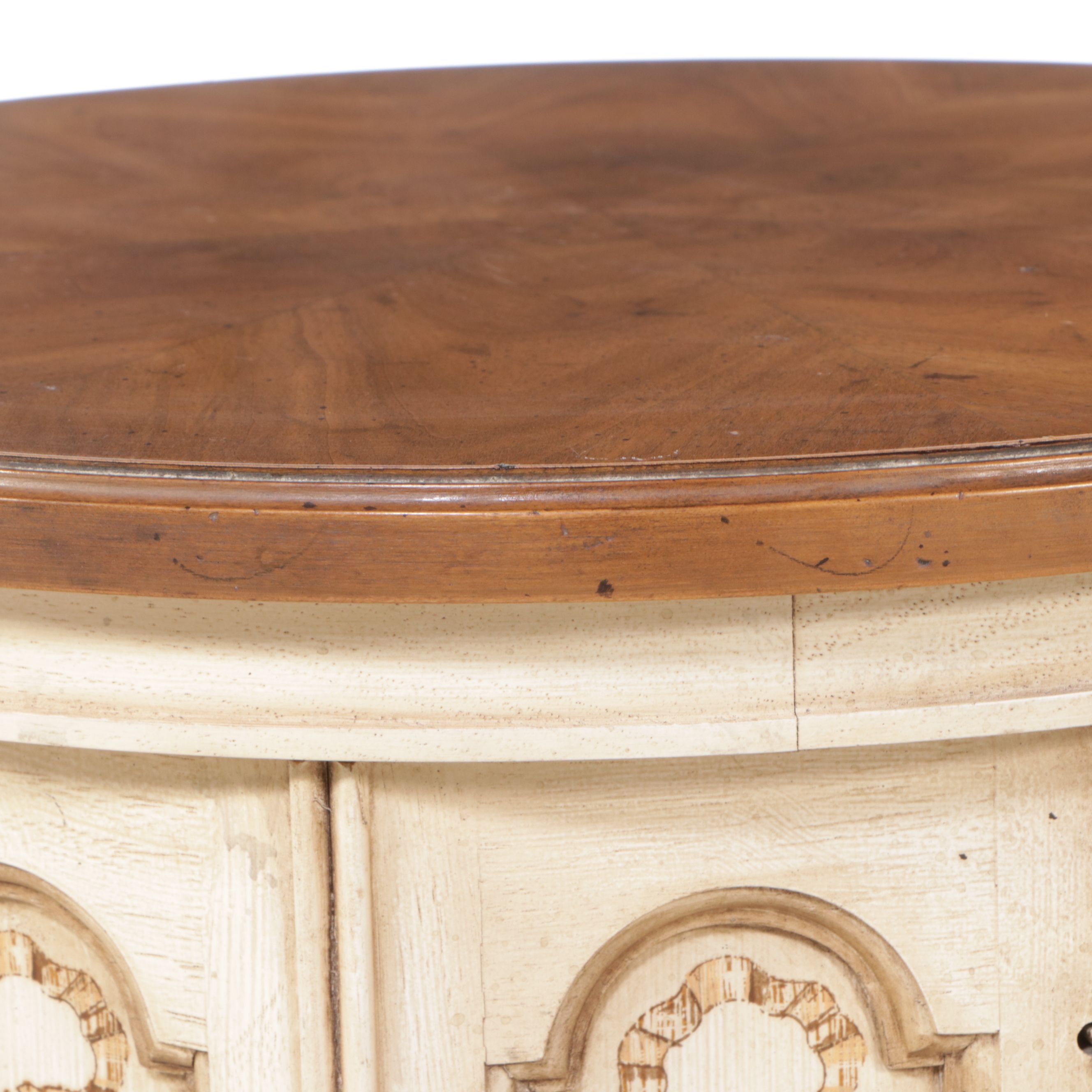 Set of French Provincial Style Painted Wood Cabinets, Mid to Late 20th Century