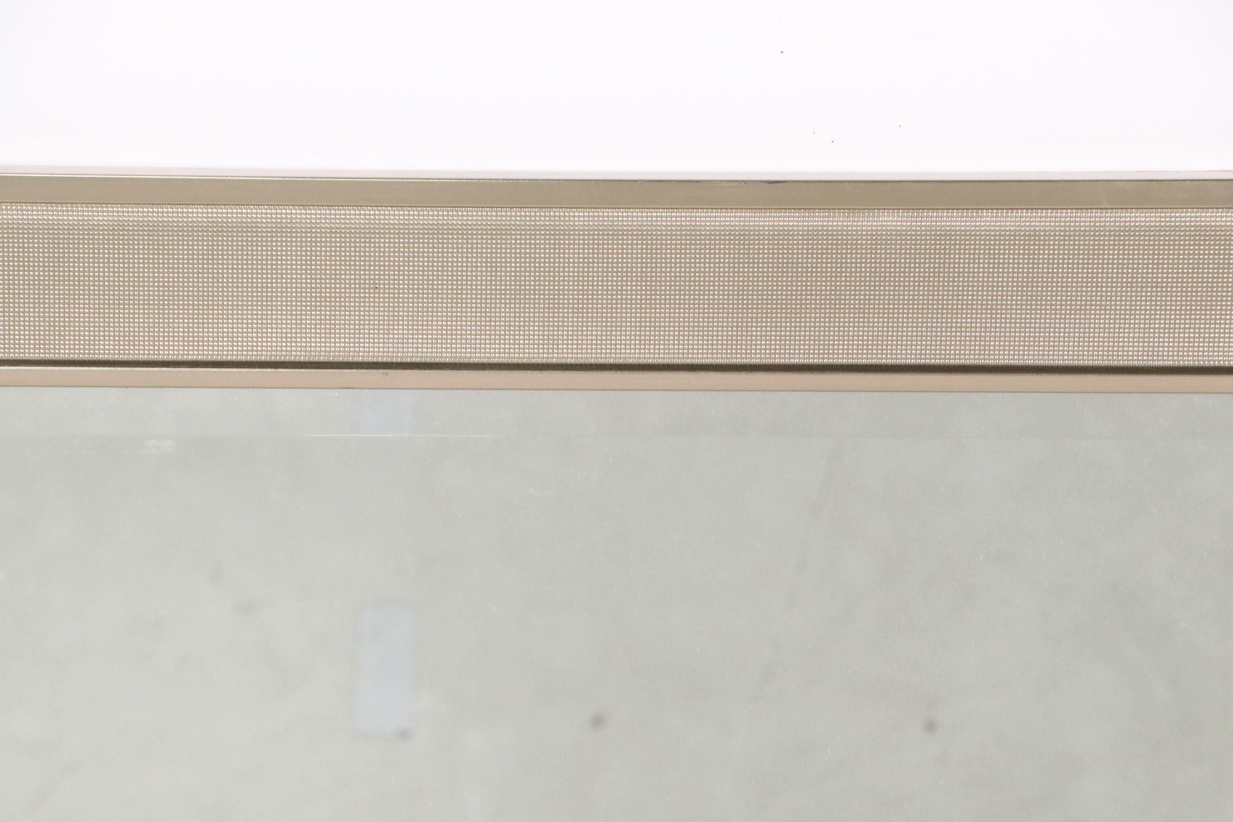 Contemporary Silver Finished Beveled Wall Mirror