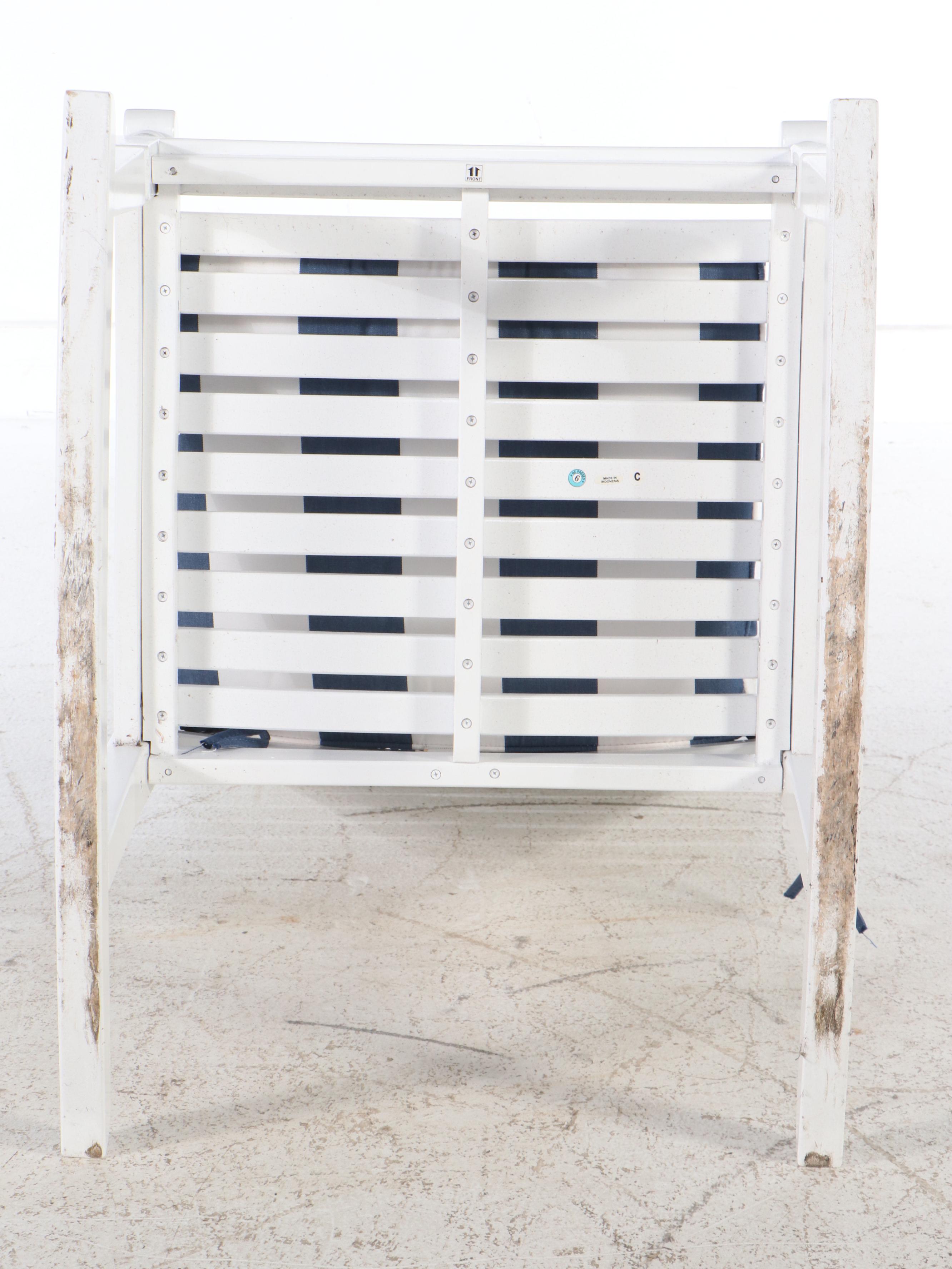 Grandinroad Painted Wood "Nantucket" Rocking Chair with Removable Cushion