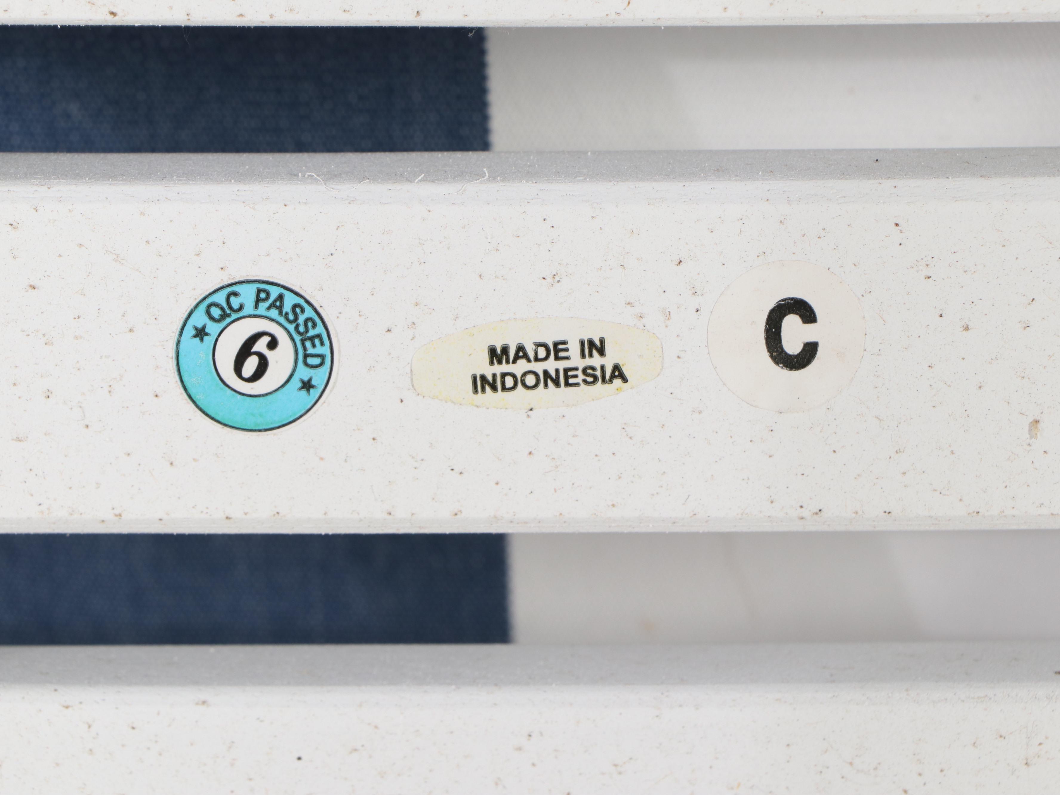 Grandinroad Painted Wood "Nantucket" Rocking Chair with Removable Cushion