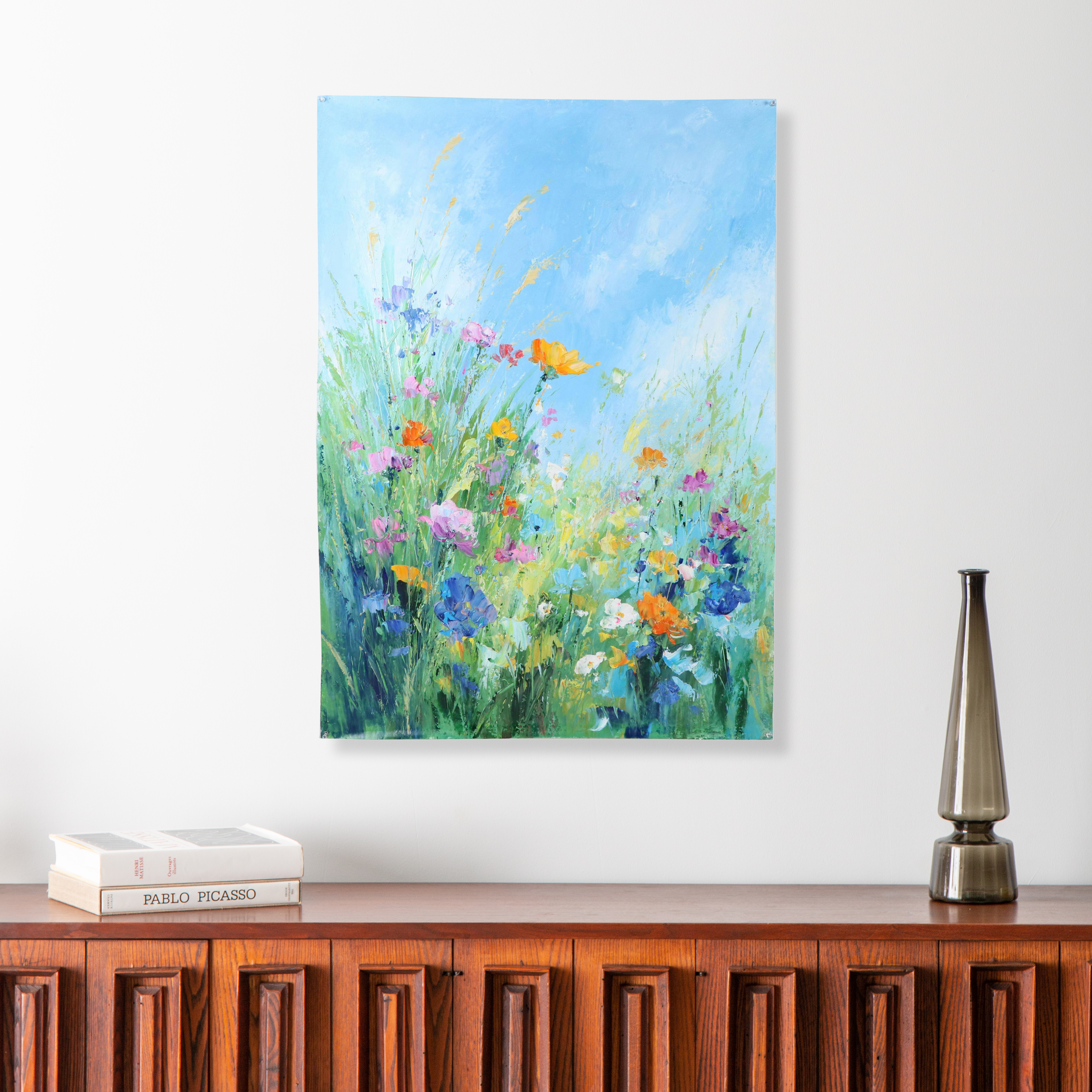 Ping Floral Oil Painting, 21st Century