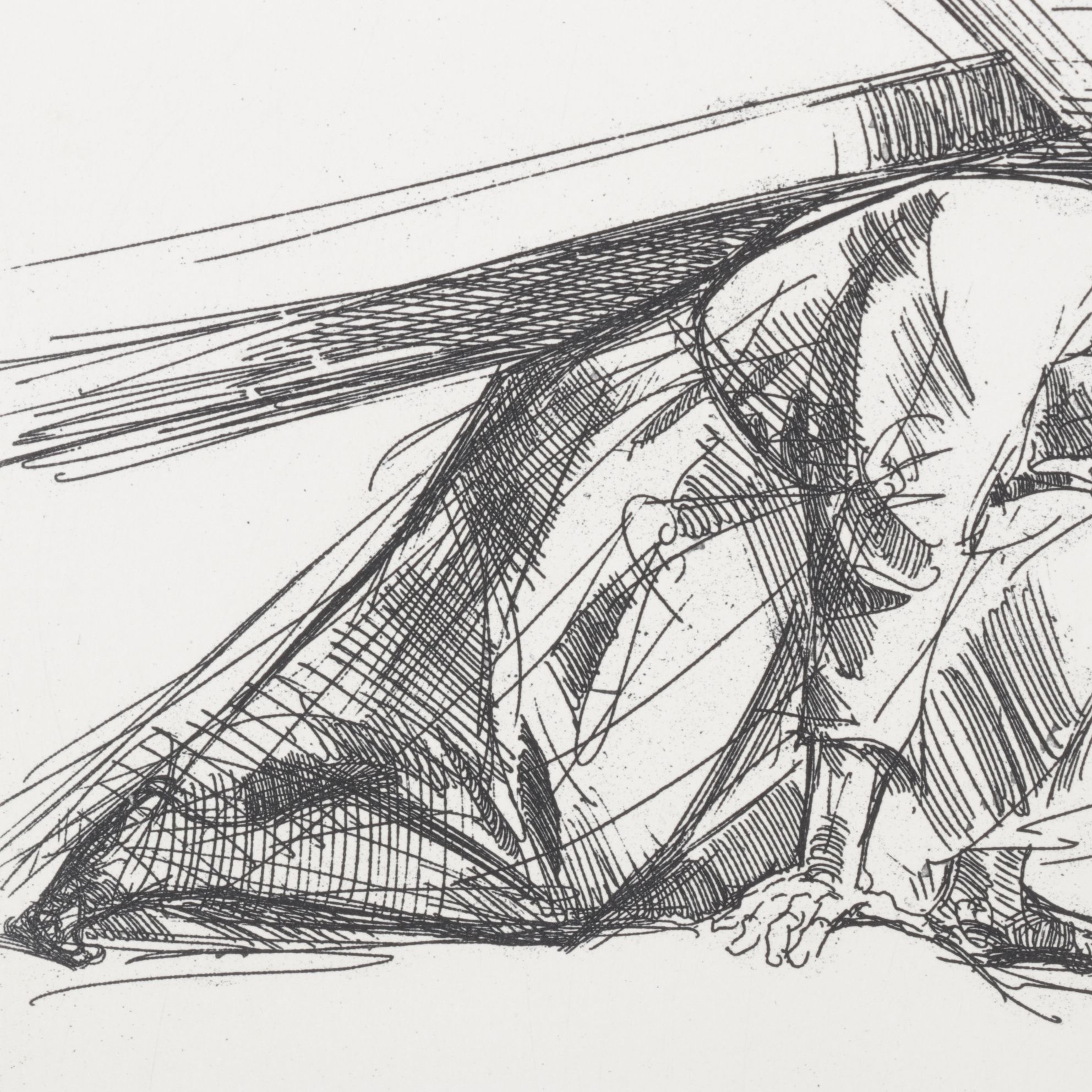 Trento Longaretti Limited Engraving "Septième Station" from "Chemin de Croix"