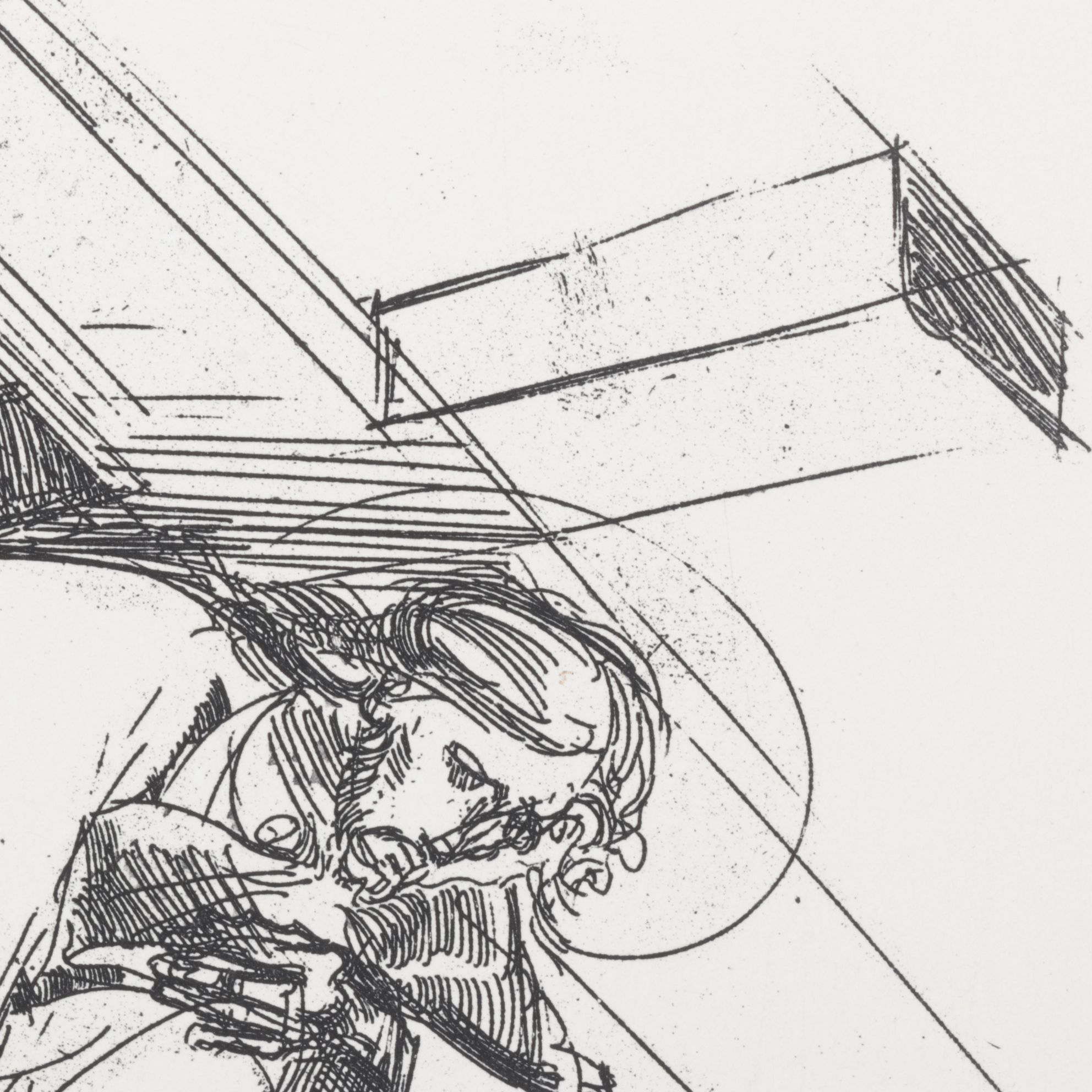 Trento Longaretti Limited Engraving "Septième Station" from "Chemin de Croix"