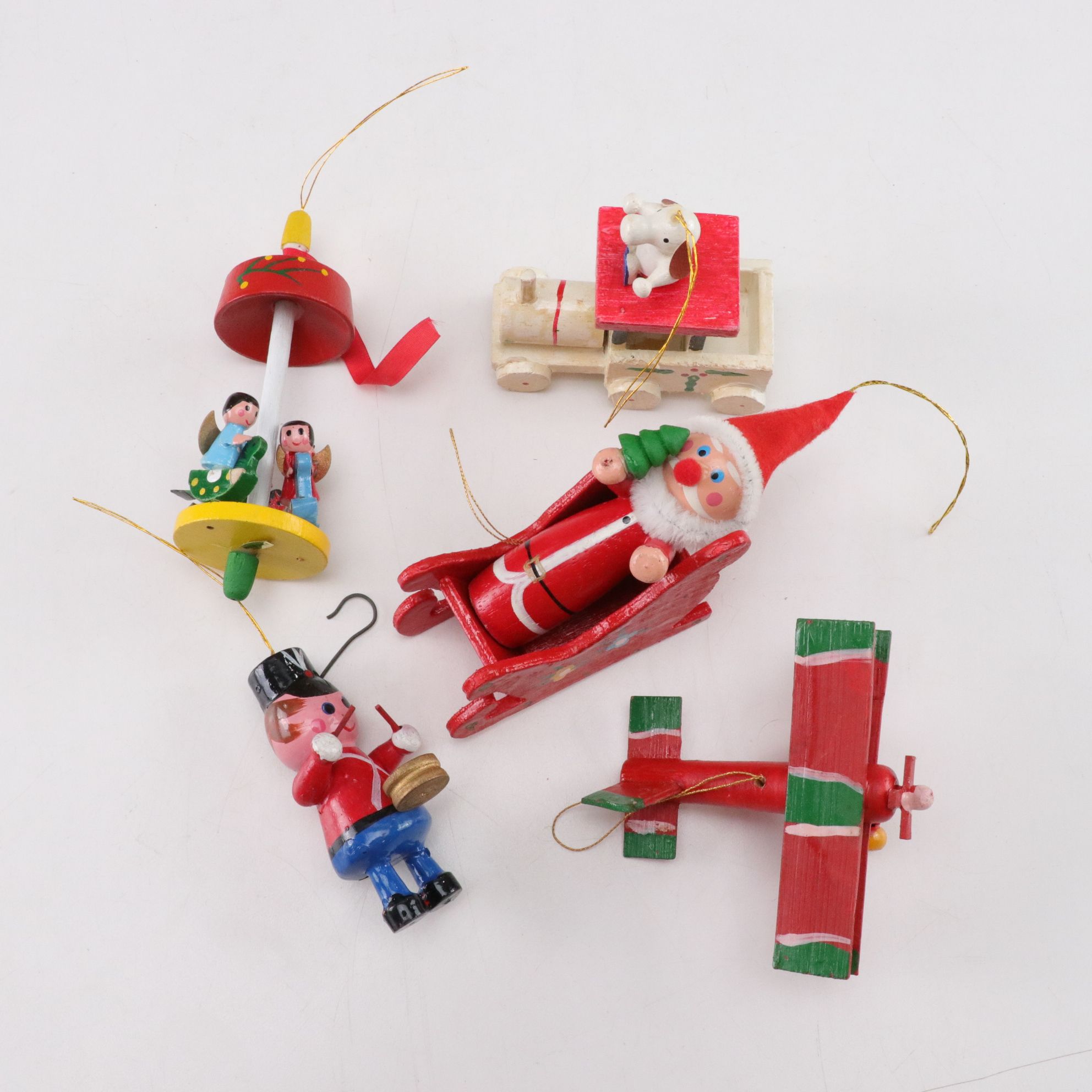 Franklin Mint "Teddy's First Christmas" and More Plates with Wooden Ornaments