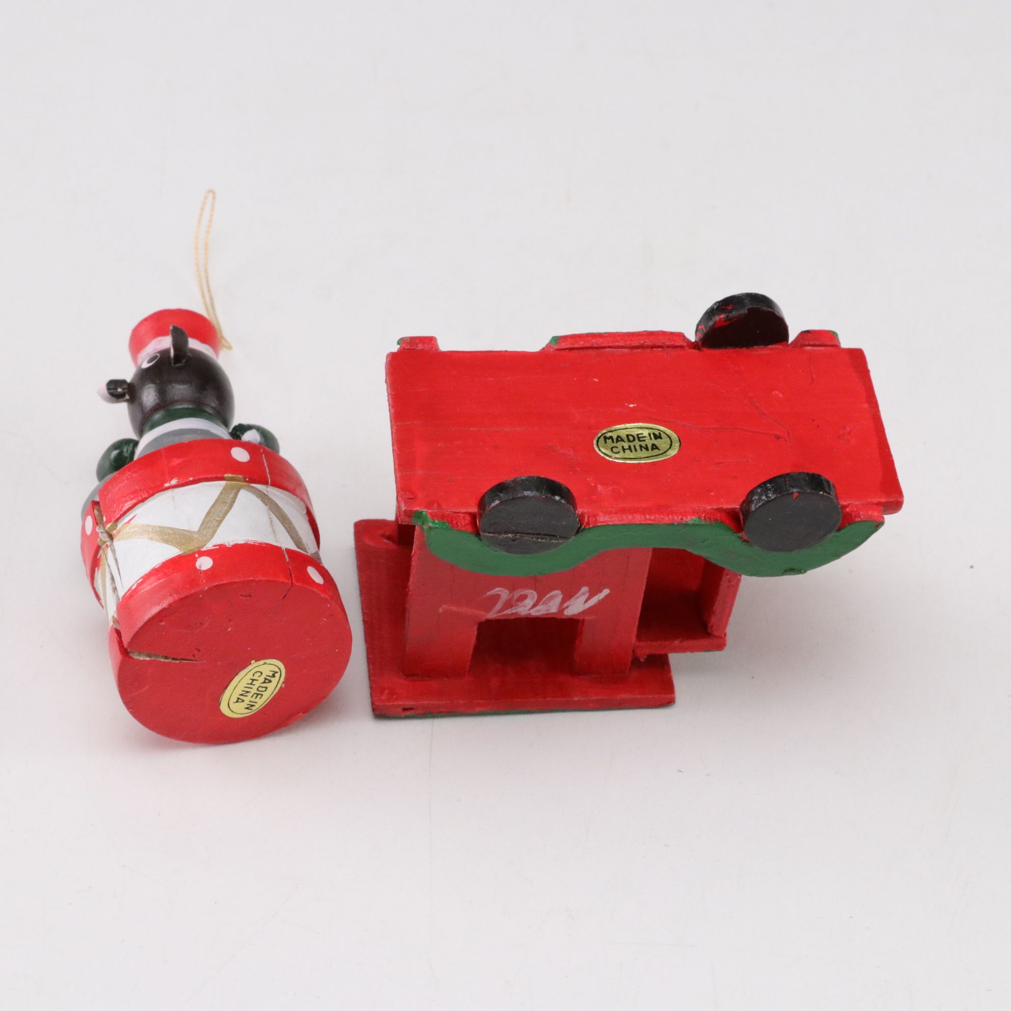 Franklin Mint "Teddy's First Christmas" and More Plates with Wooden Ornaments