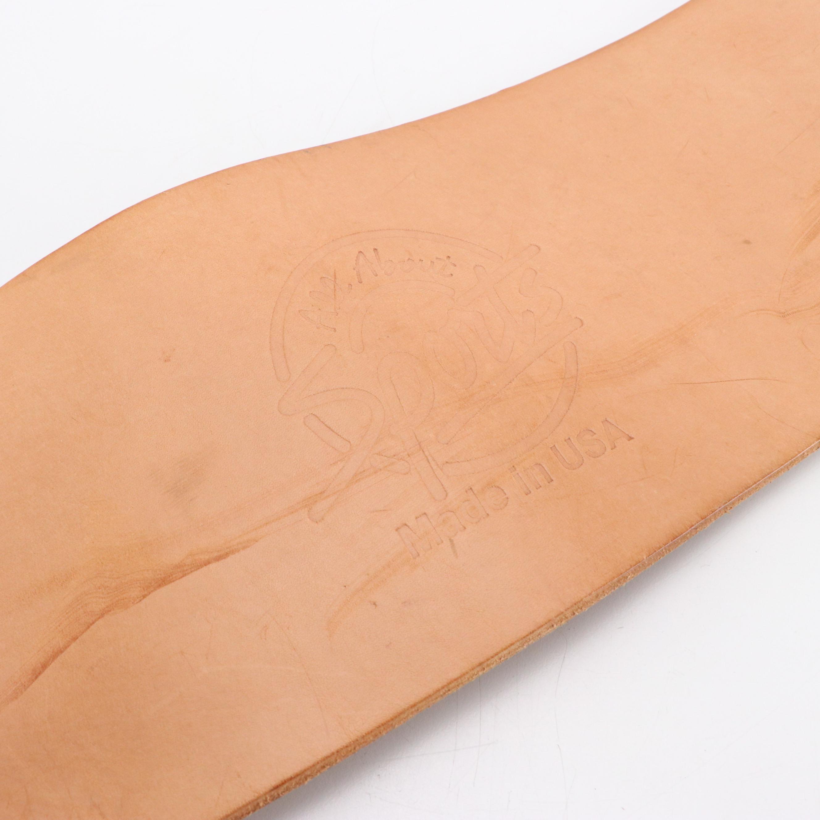 All About Sports Vachetta Leather Powerlifting Belt