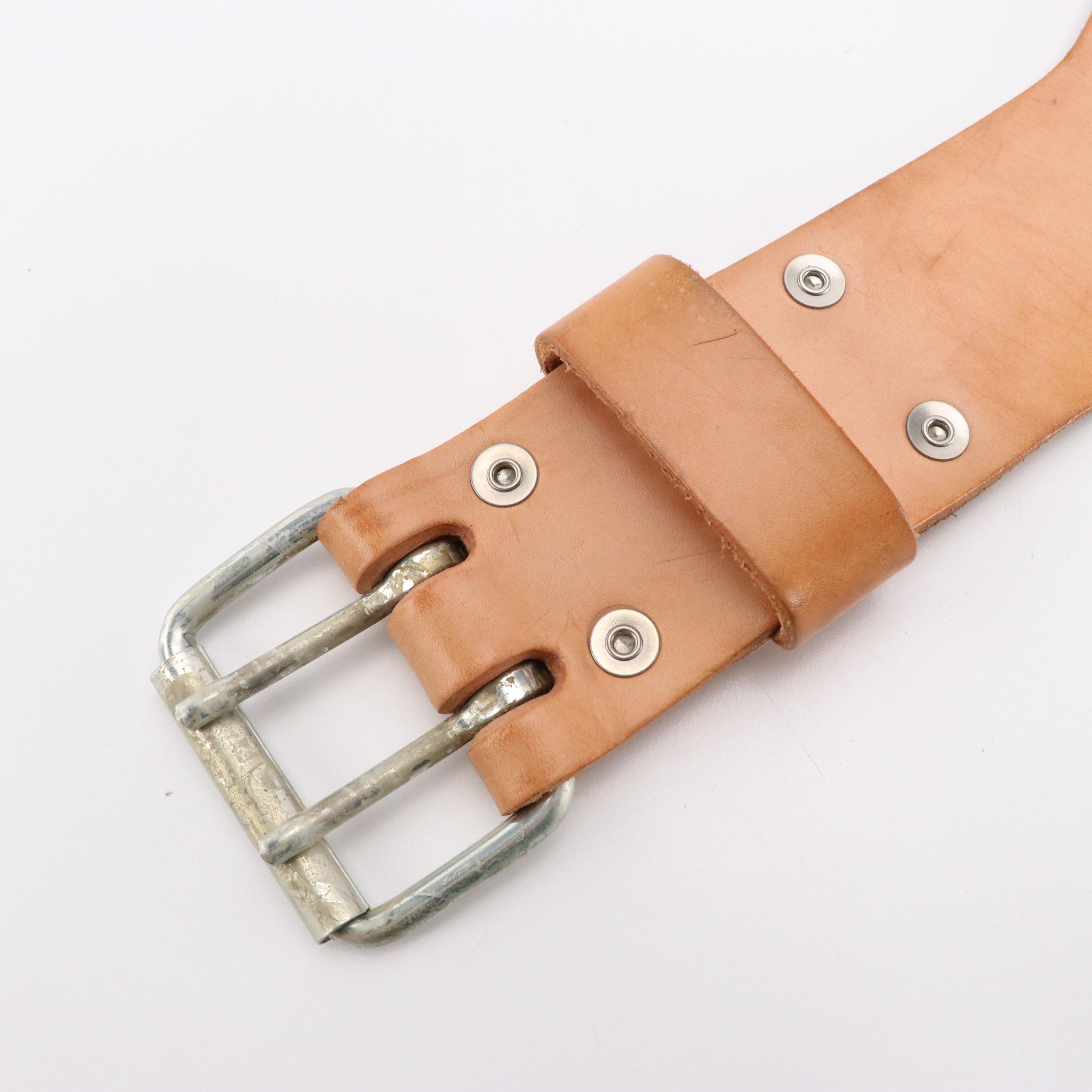 All About Sports Vachetta Leather Powerlifting Belt