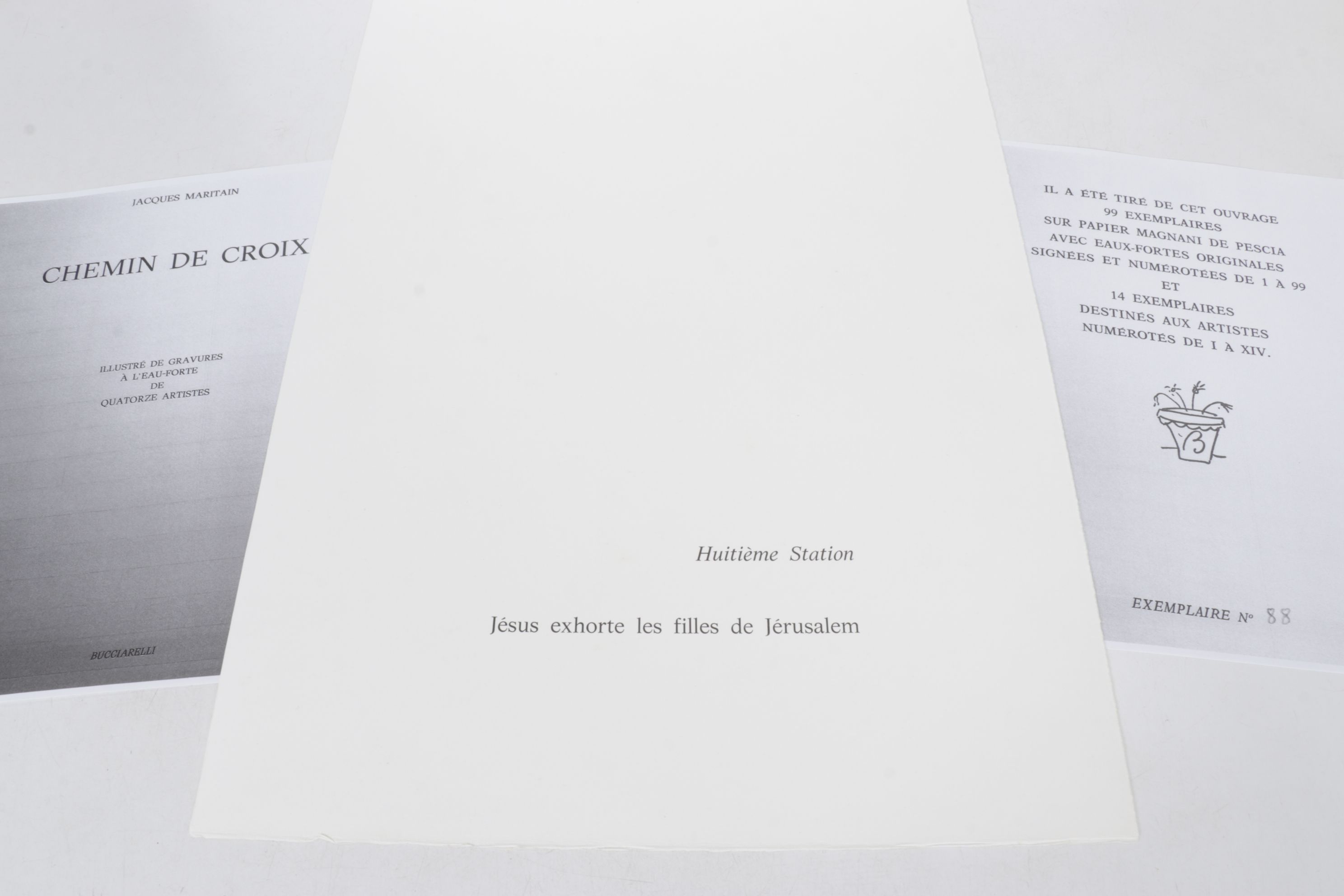 Arnoldo Ciarrocchi Limited Engraving "Huitième Station" from "Chemin de Croix"