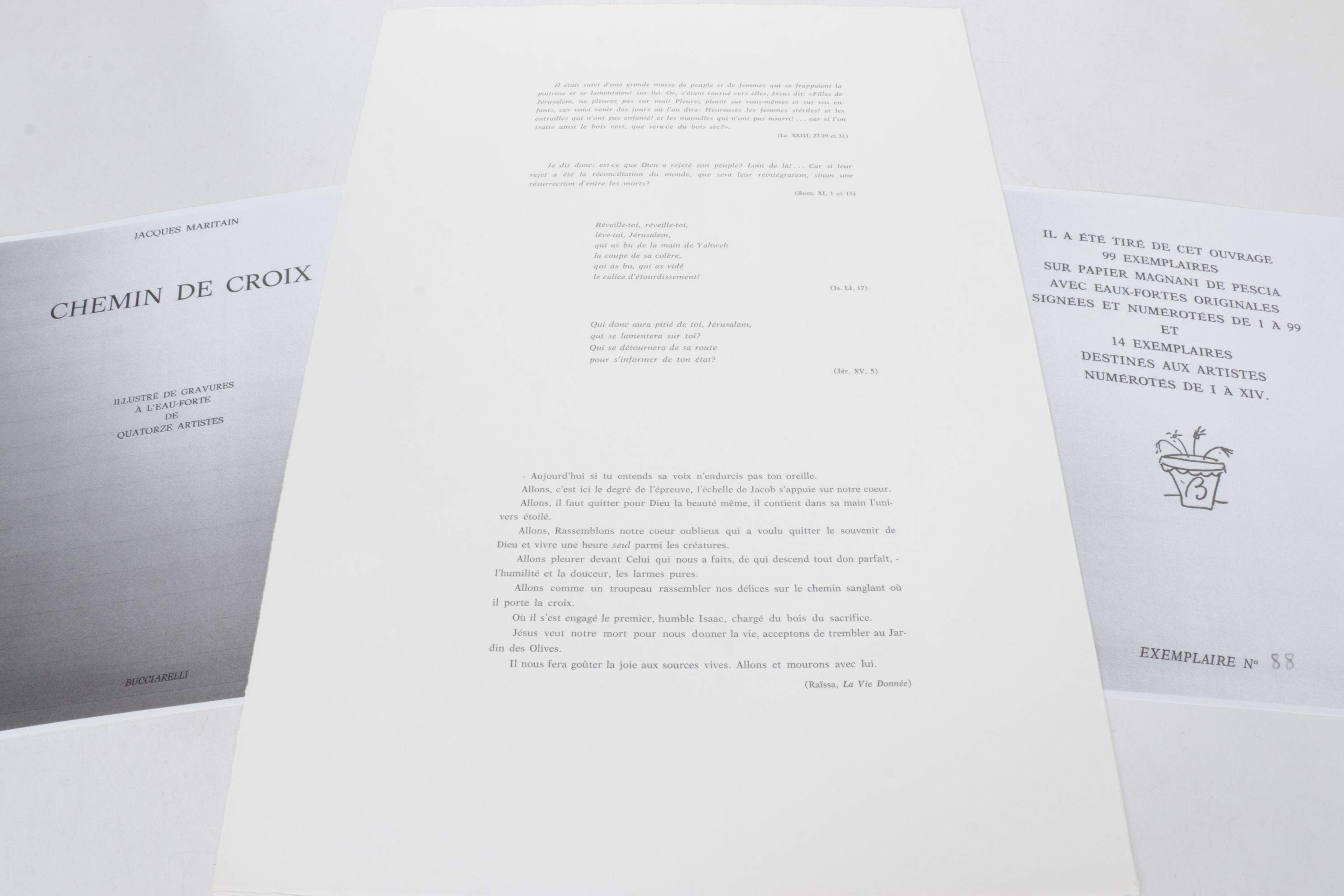 Arnoldo Ciarrocchi Limited Engraving "Huitième Station" from "Chemin de Croix"