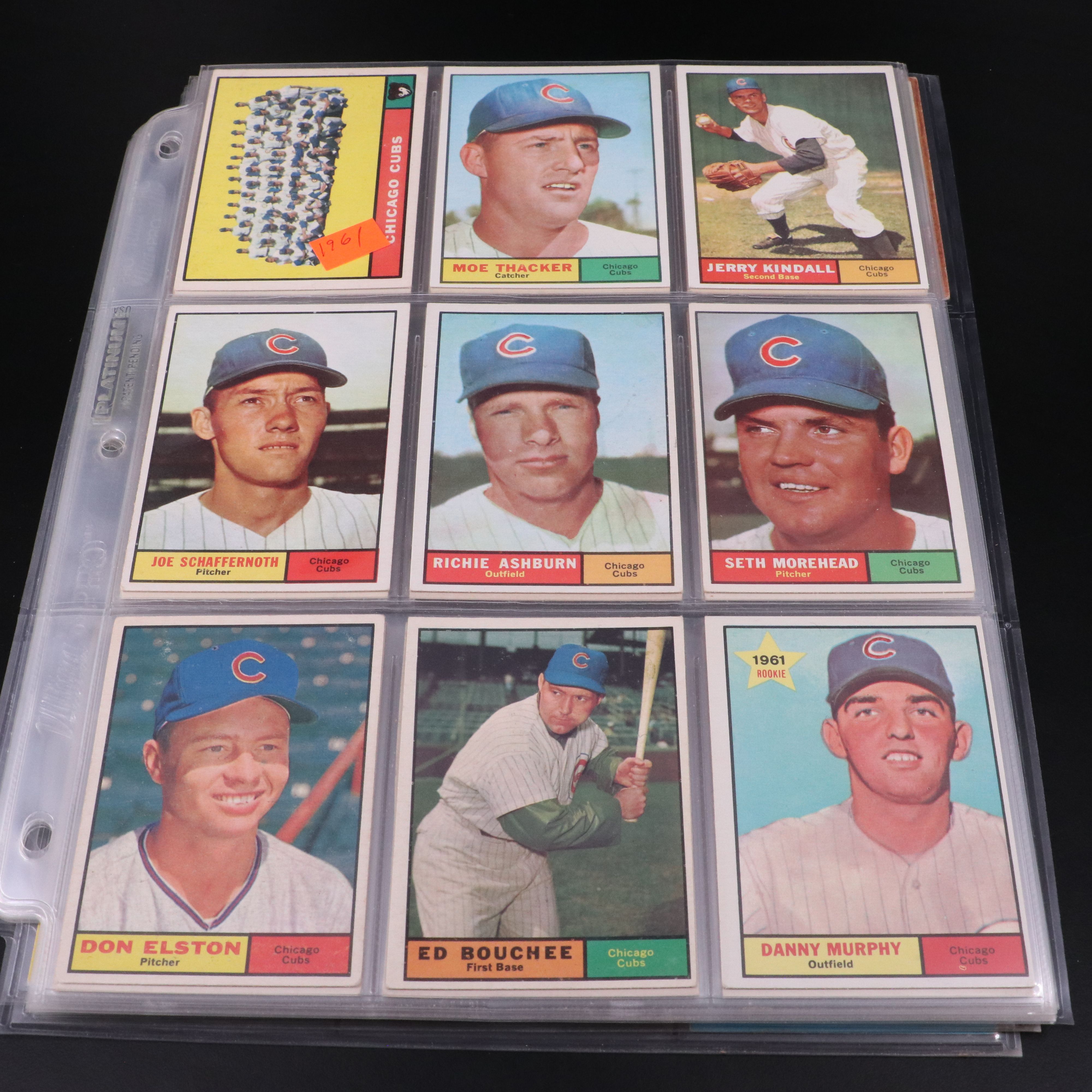 Topps Baseball Cards Featuring Ron Santo, Nellie Fox, and More, 1960-1963
