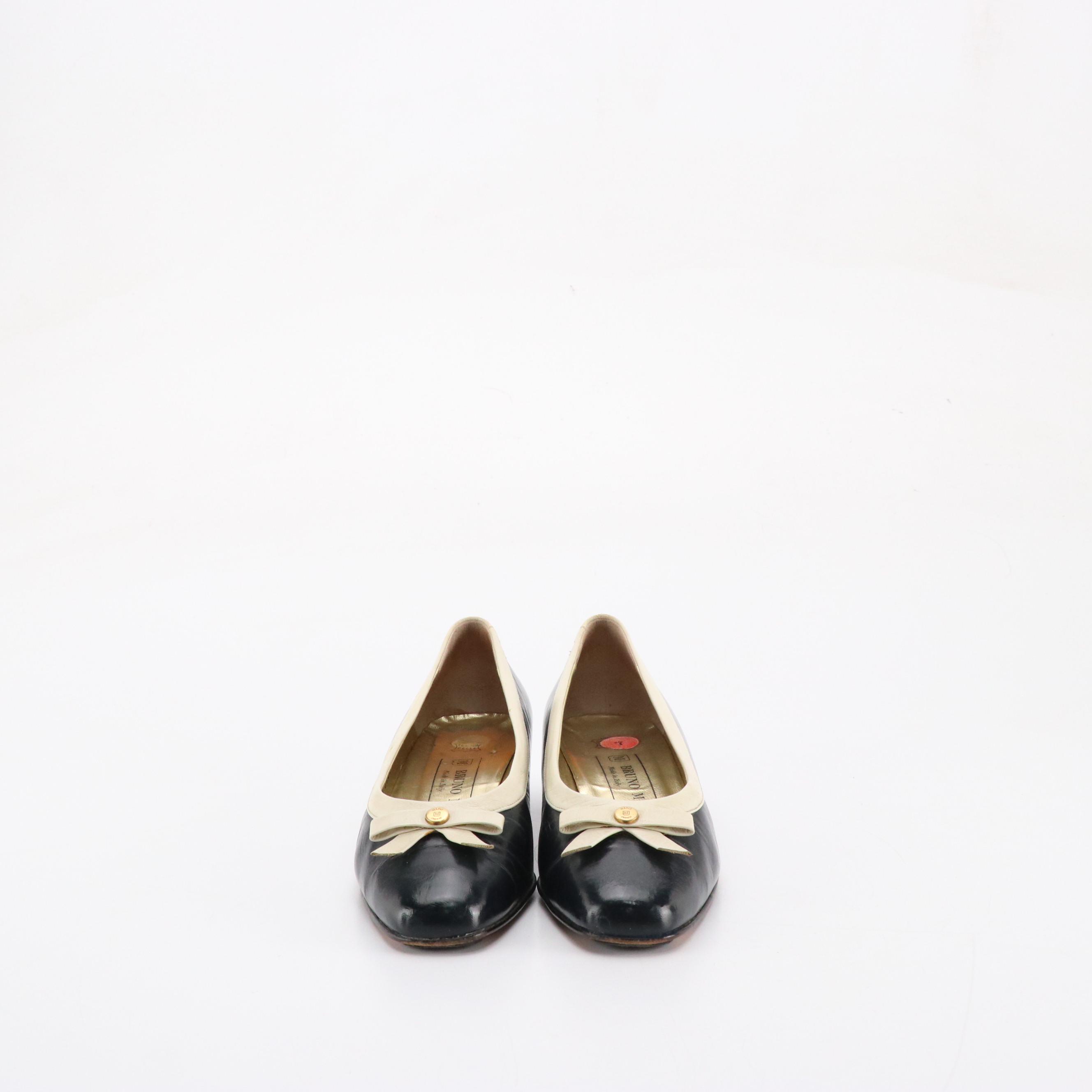 Bruno Magli Low-Heeled Leather Shoes with Michael Kors MK and Leather Flats