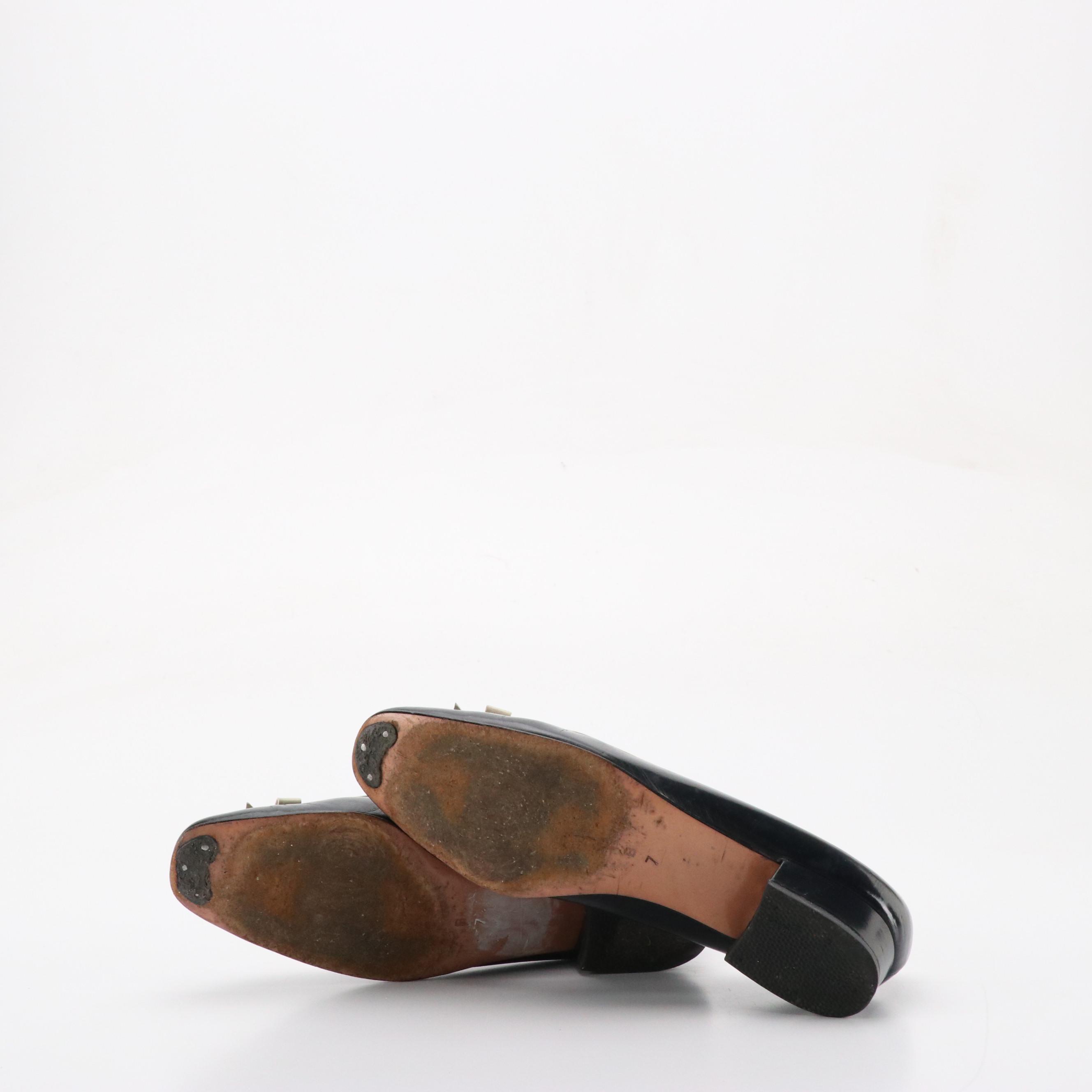 Bruno Magli Low-Heeled Leather Shoes with Michael Kors MK and Leather Flats