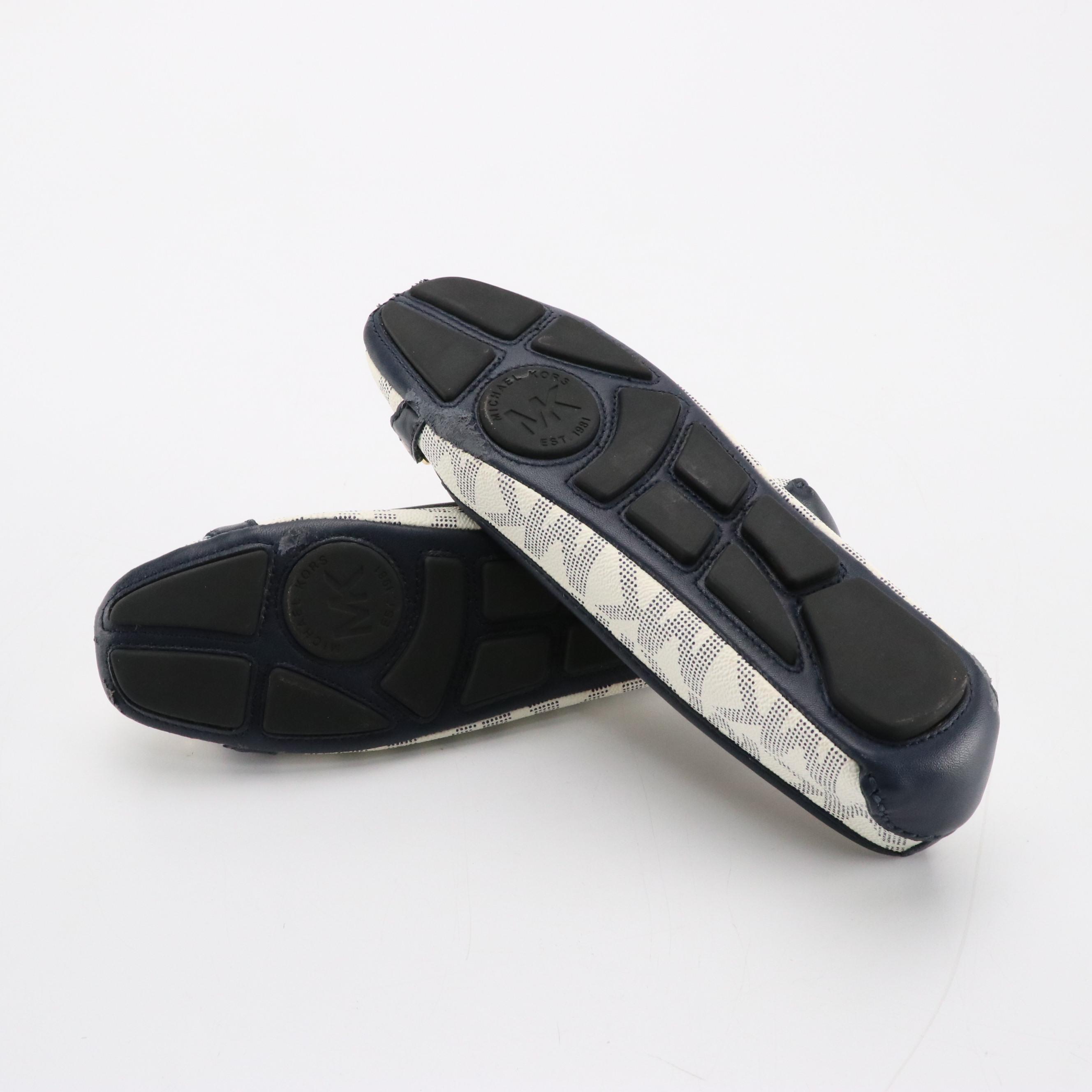 Bruno Magli Low-Heeled Leather Shoes with Michael Kors MK and Leather Flats