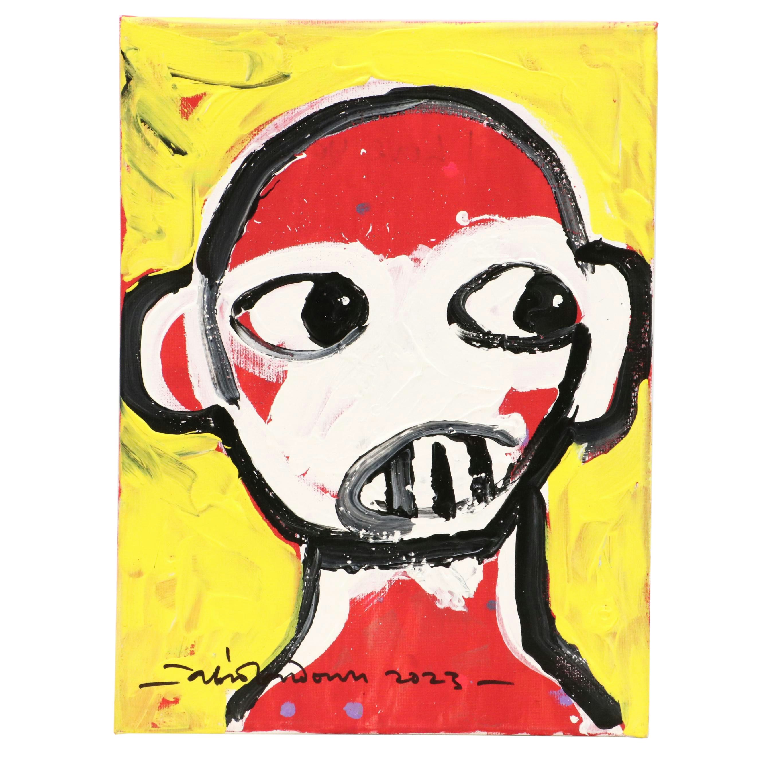 Abiola Idowu Modern Stylized Portrait "I Love You," 2023