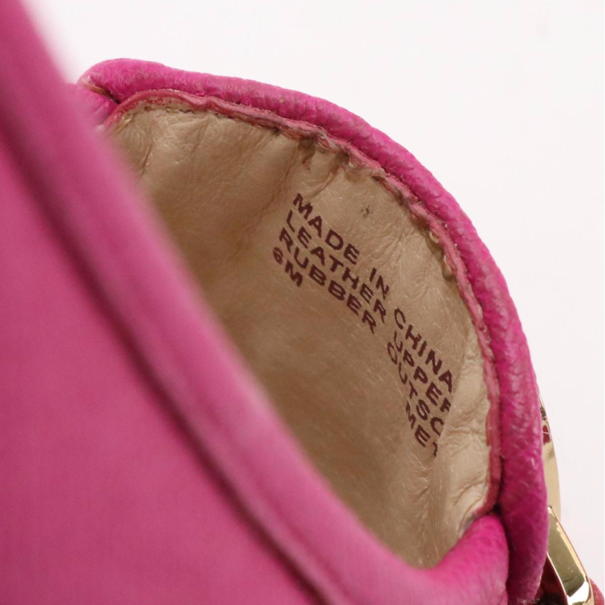 Michael Michael Kors Fulton Moccasin Flats in Pink Leather and Embossed Leather