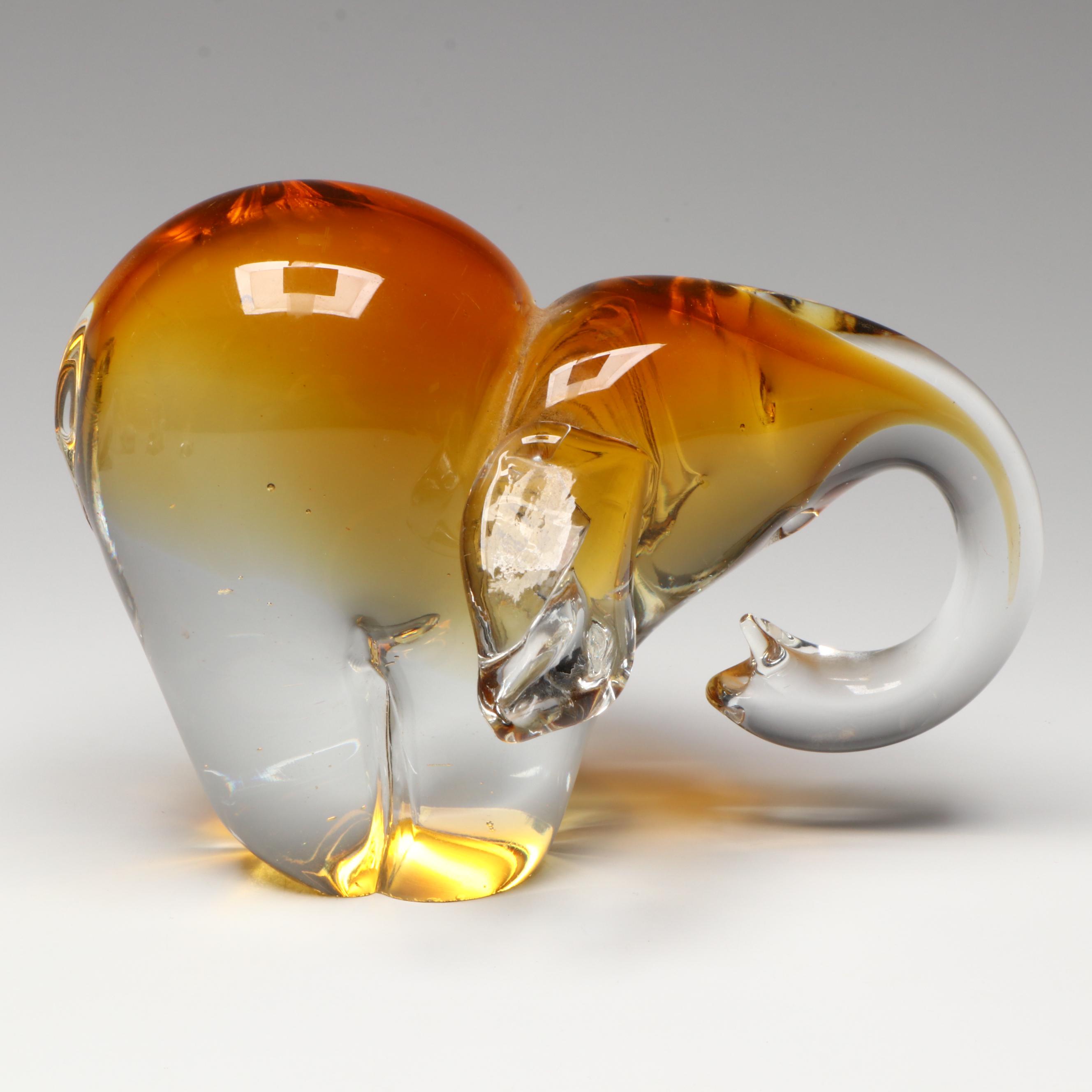 Baccarat Crystal Parrot and Other Glass Animal Figurines