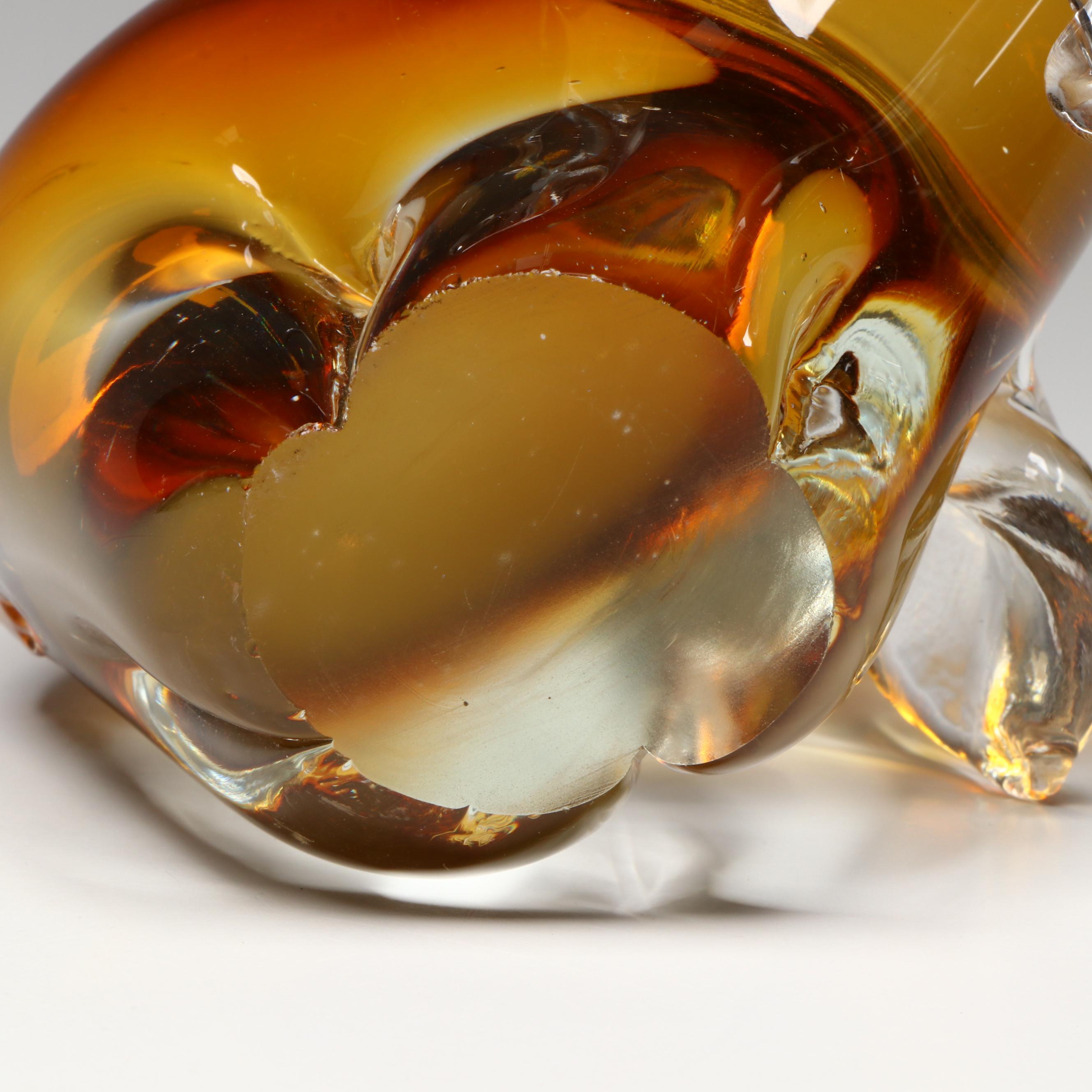 Baccarat Crystal Parrot and Other Glass Animal Figurines