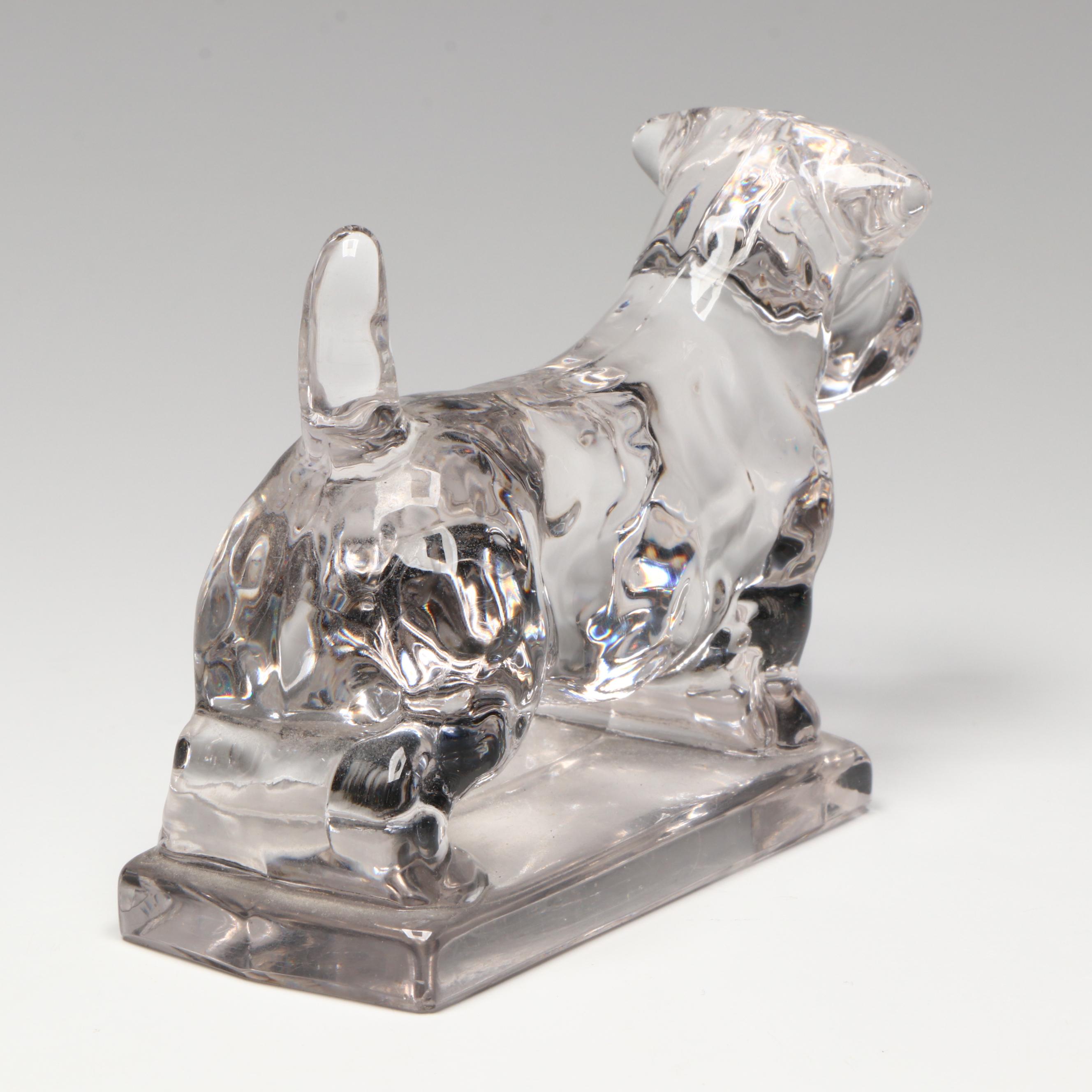 Baccarat Crystal Parrot and Other Glass Animal Figurines