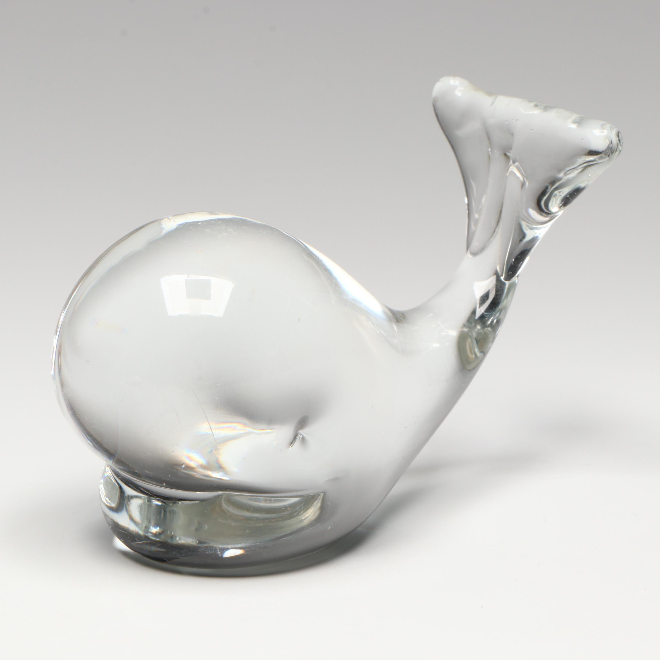 Baccarat Crystal Parrot and Other Glass Animal Figurines
