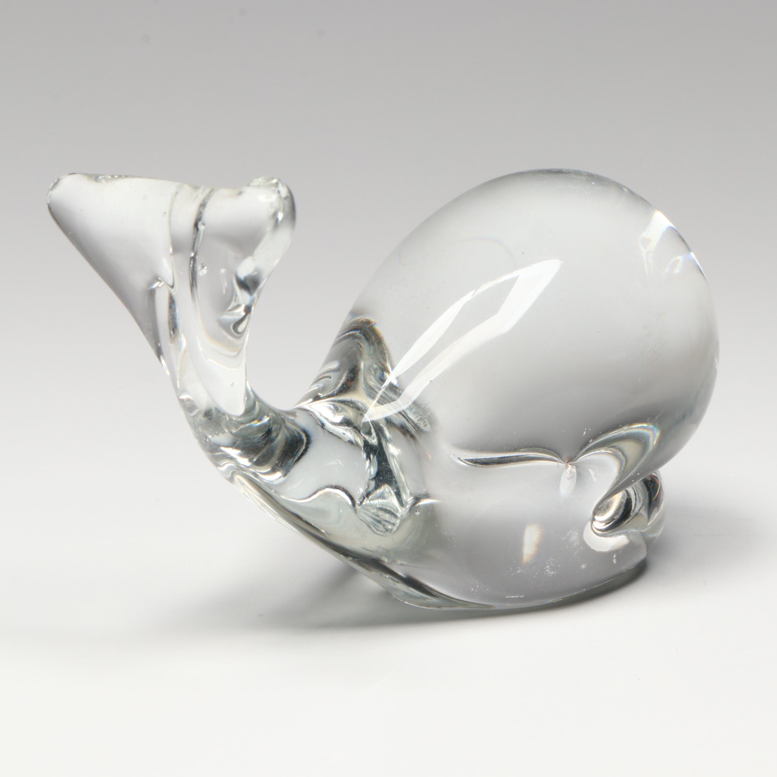 Baccarat Crystal Parrot and Other Glass Animal Figurines