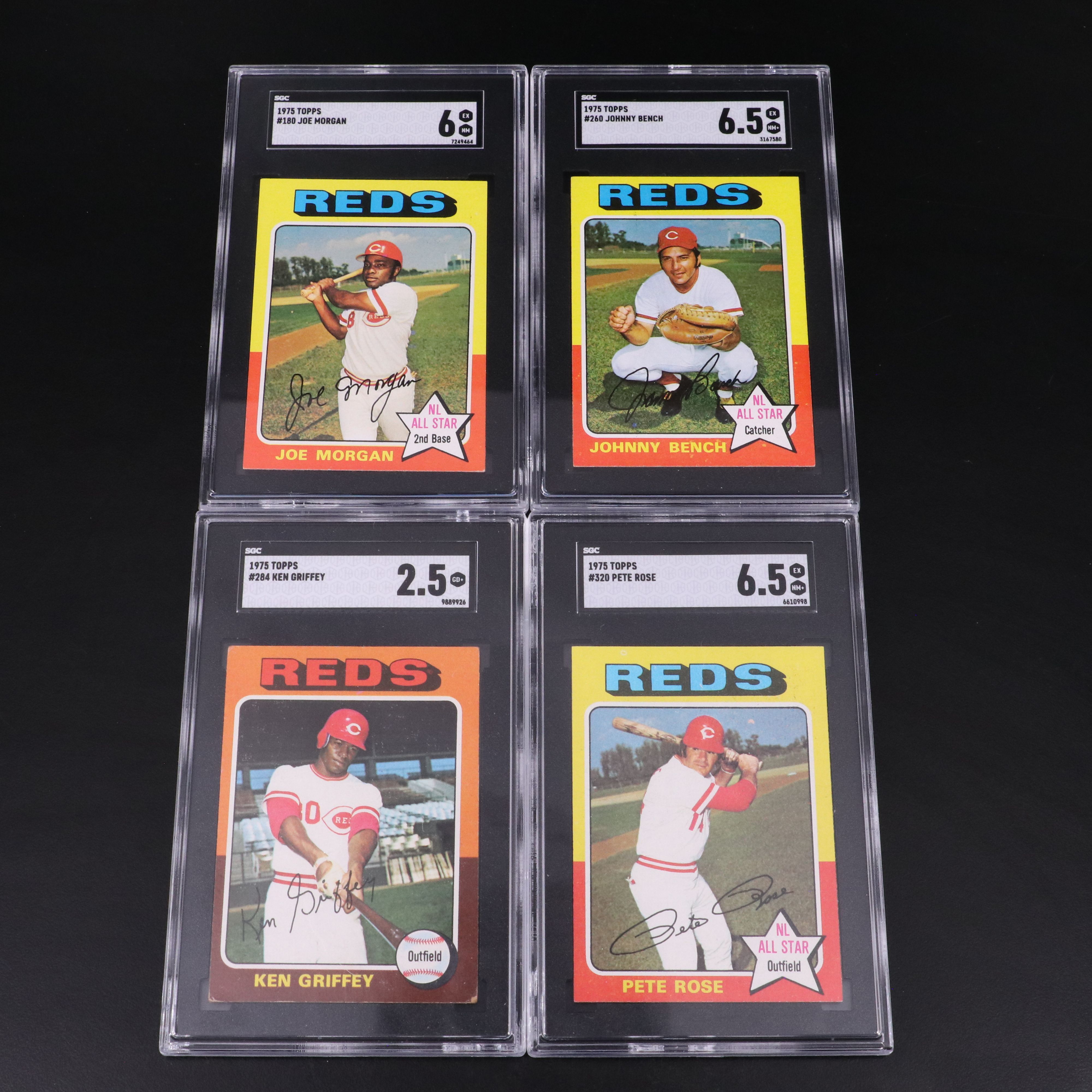 1975 Topps Cincinnati Reds World Series Champions SGC Graded Baseball Cards