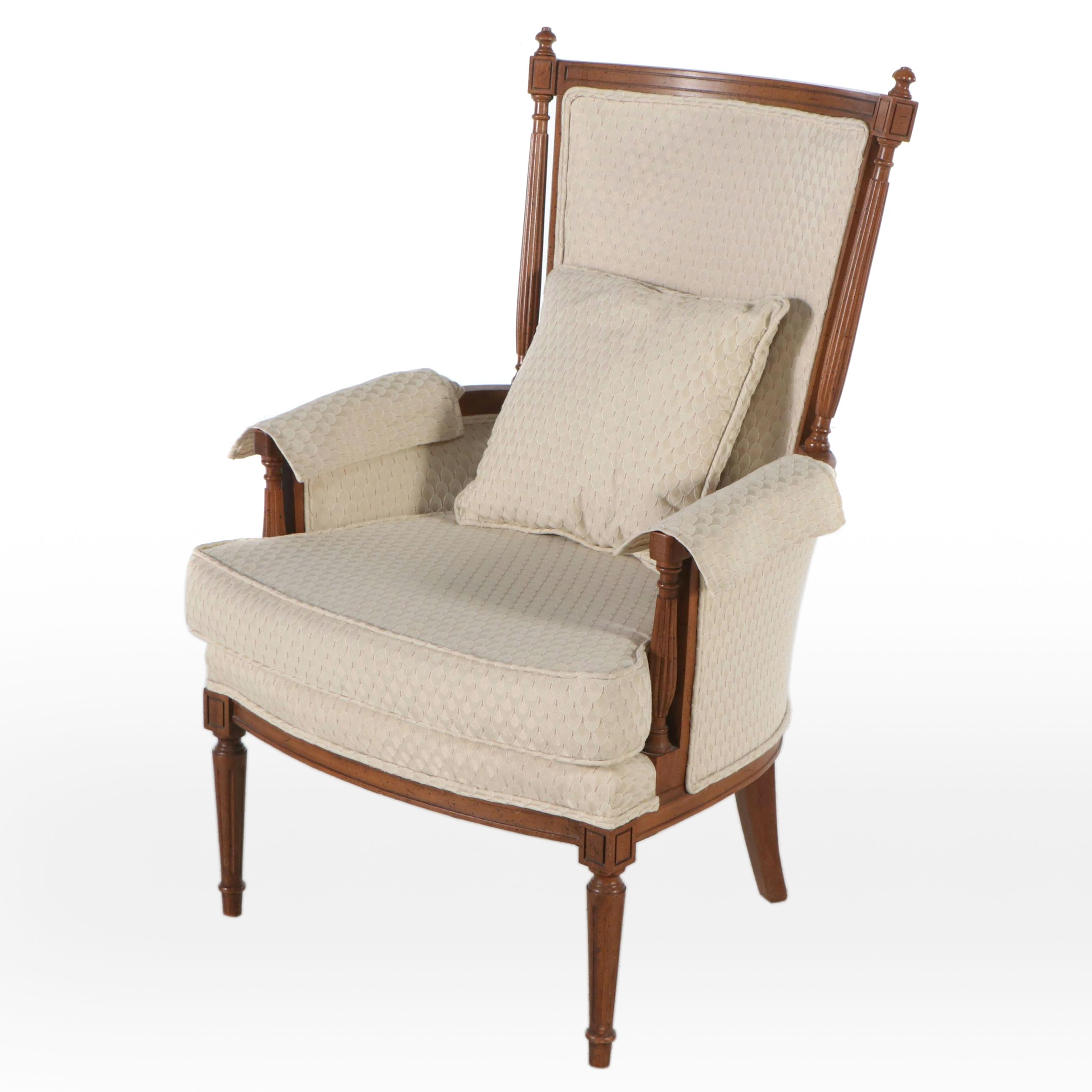 Louis XV Style Walnut Armchair, Mid to Late 20th Century
