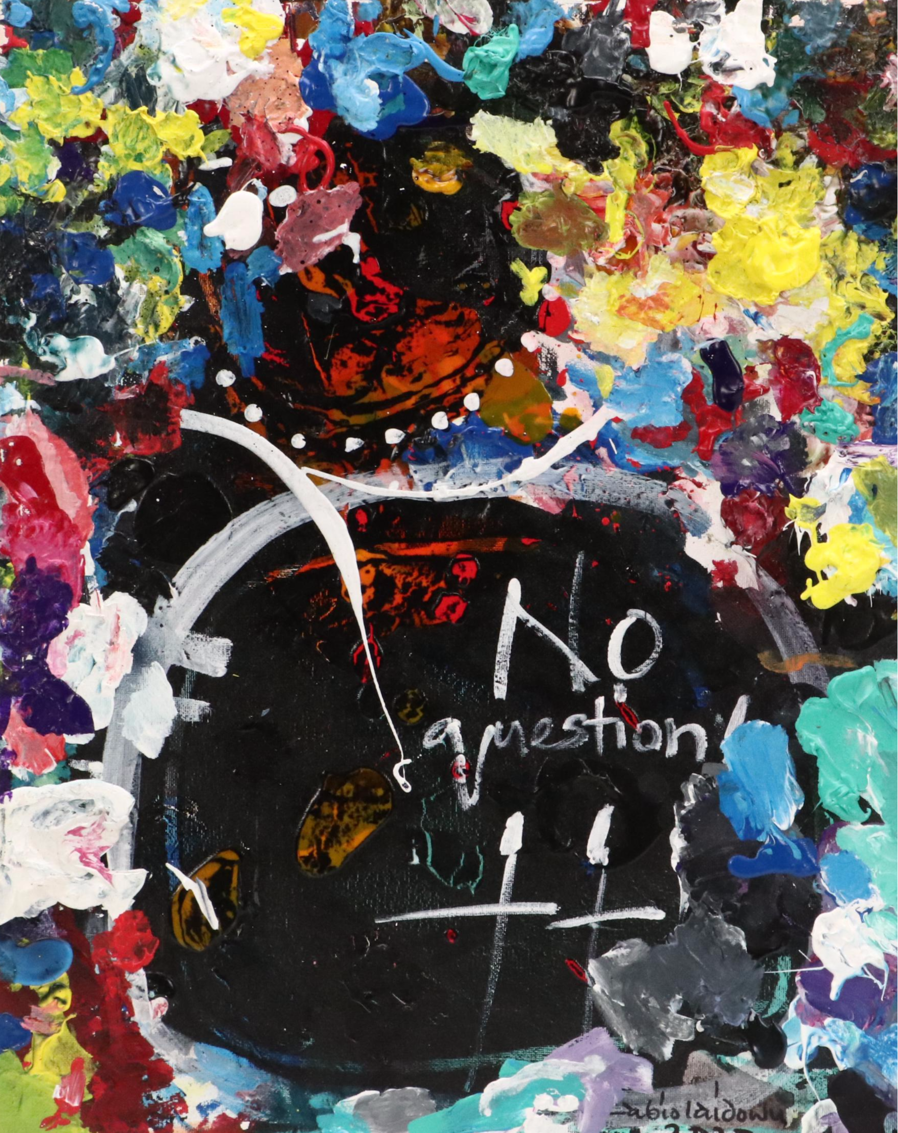 Abiola Idowu Mixed Media Painting "Life is a Teacher II," 2023