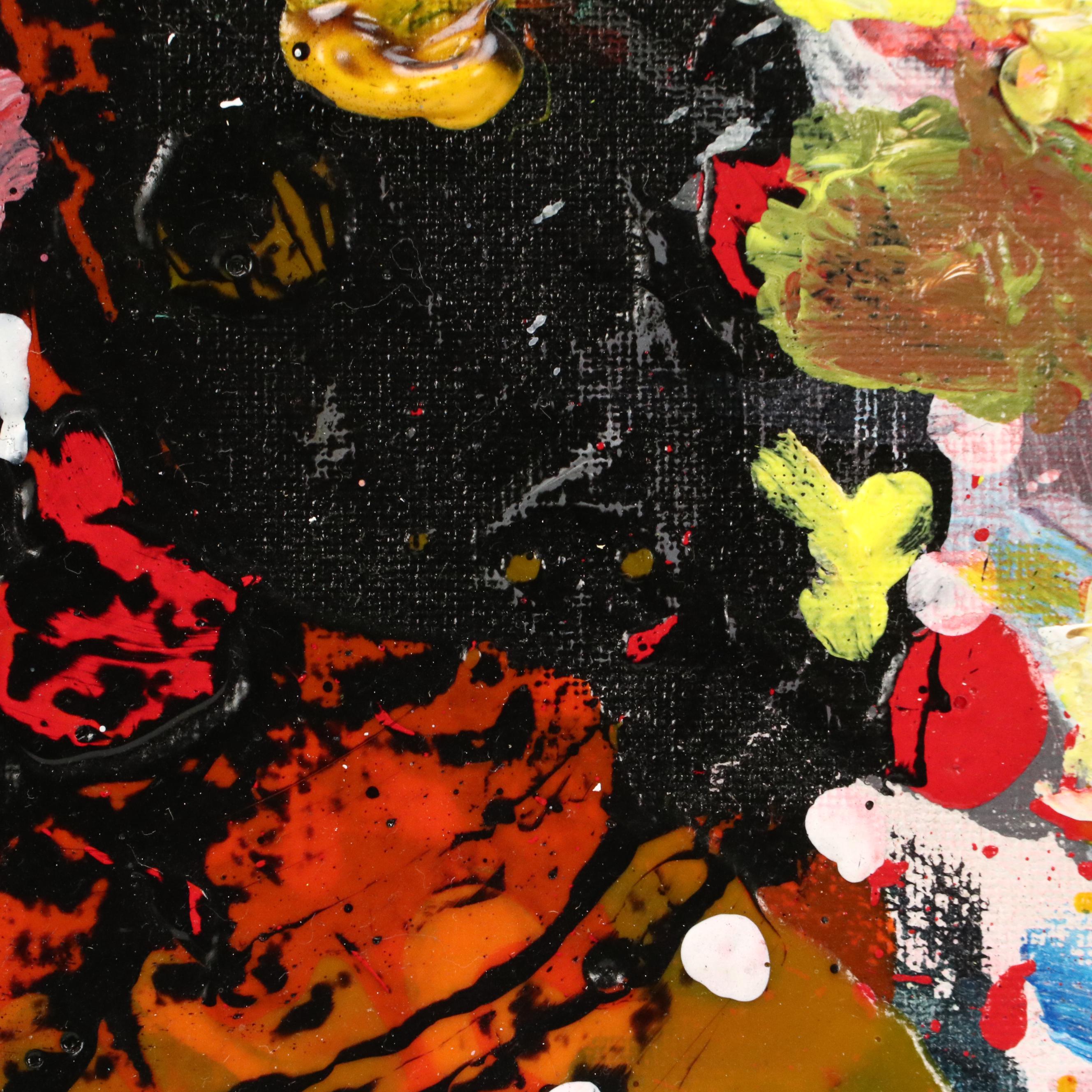 Abiola Idowu Mixed Media Painting "Life is a Teacher II," 2023