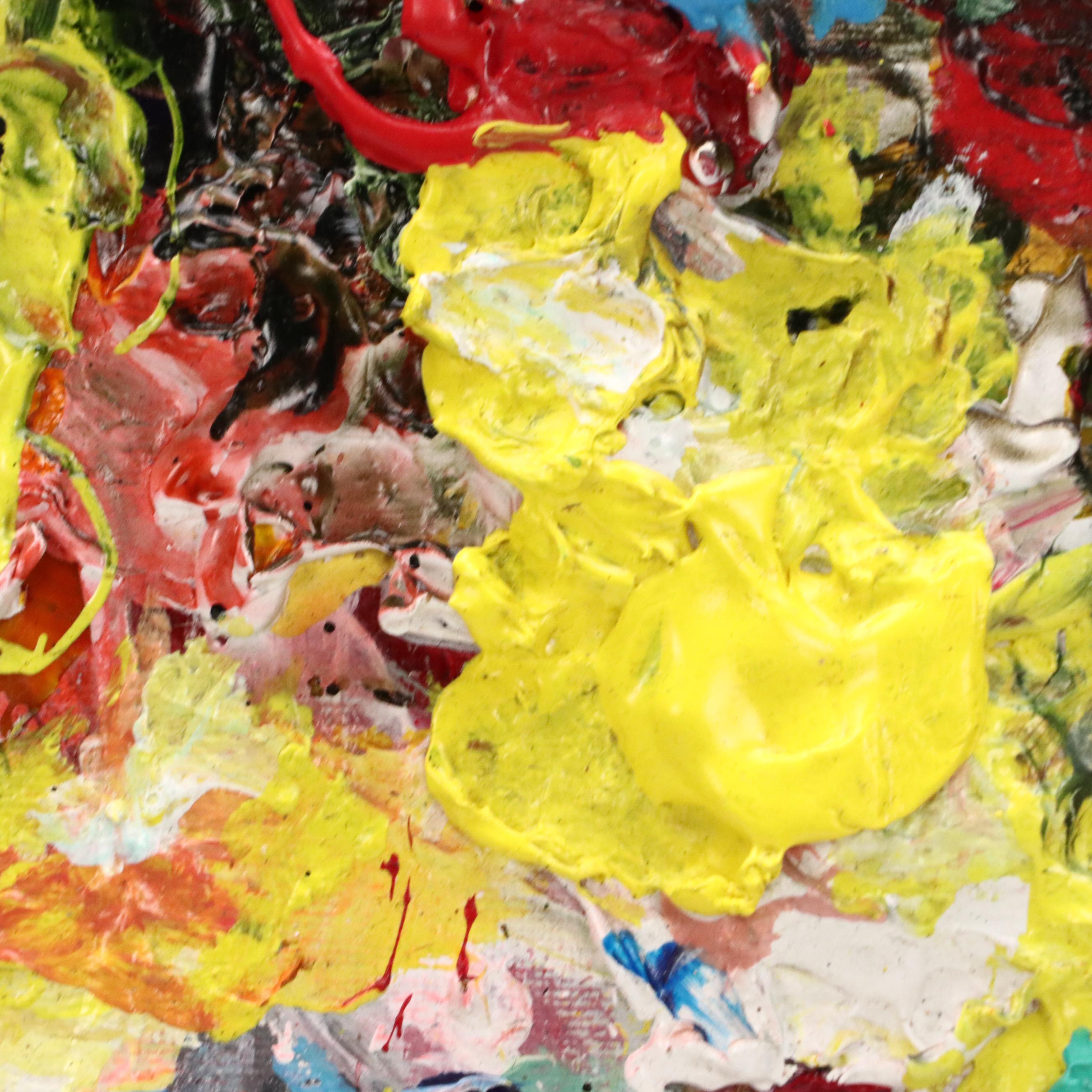 Abiola Idowu Mixed Media Painting "Life is a Teacher II," 2023