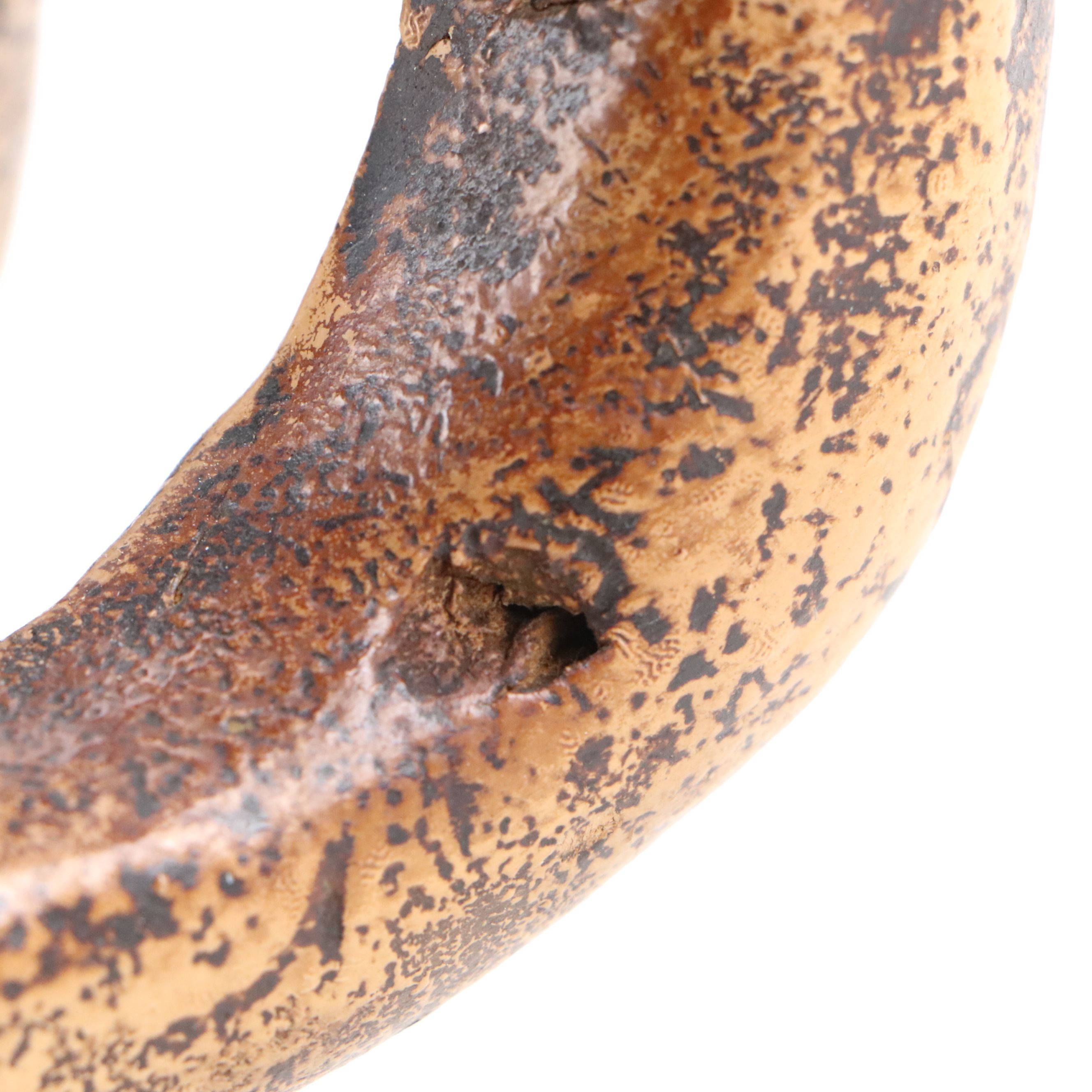 West African Ivory Coast Guro Hand-Carved Wood Polychrome Mask