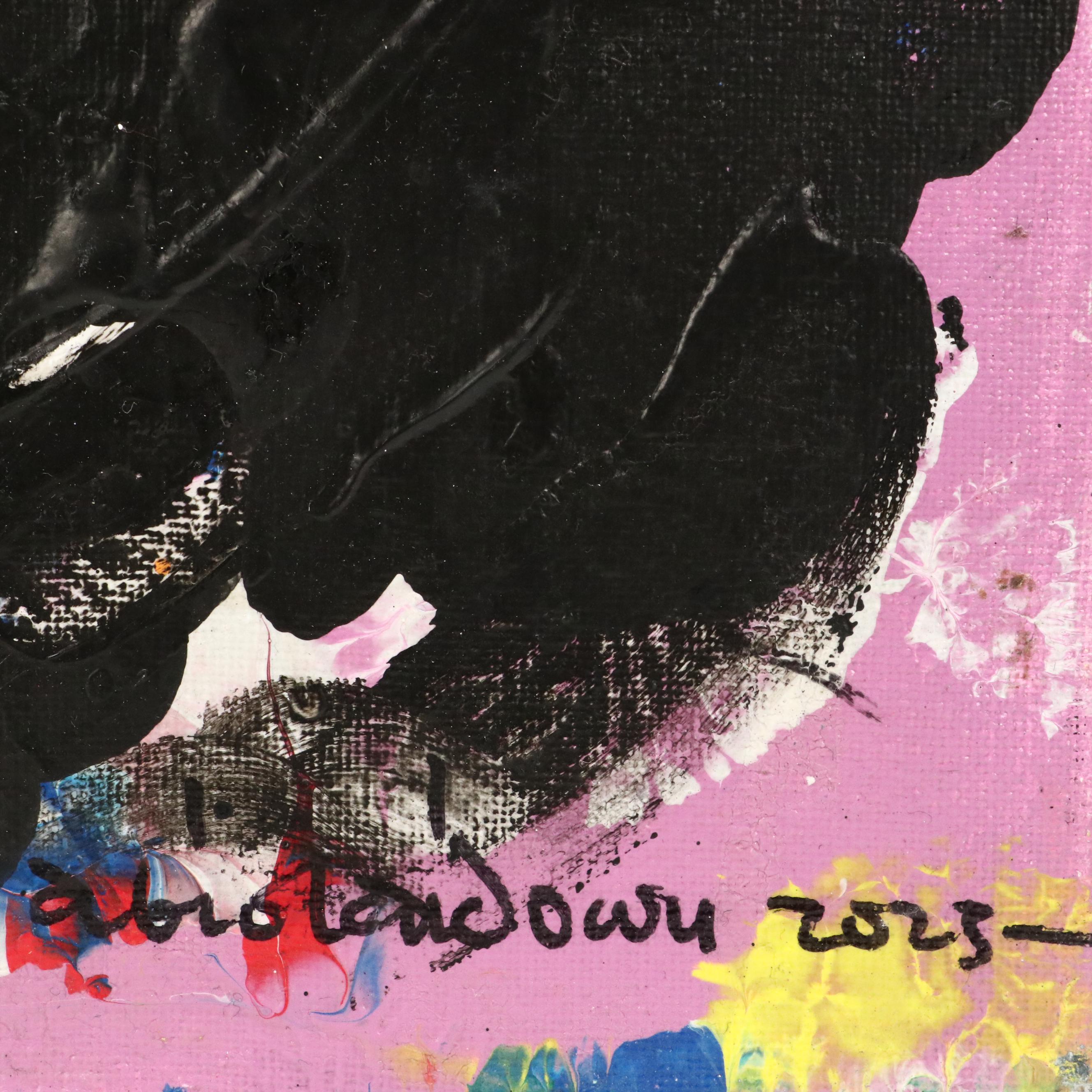 Abiola Idowu Mixed Media Painting "Life is a Teacher," 2023