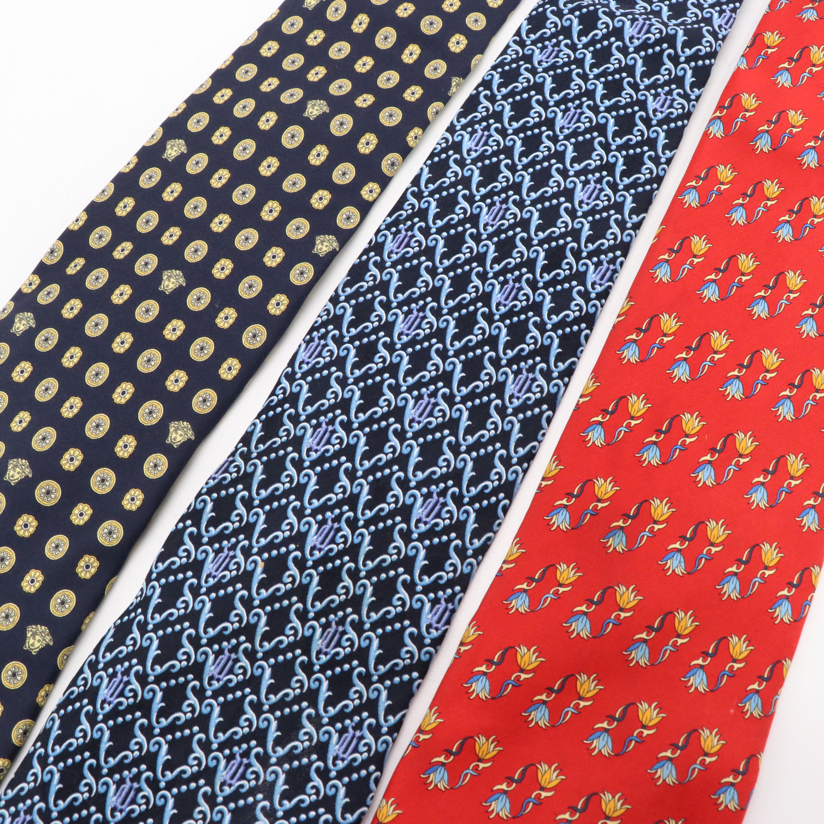 Gucci, Christian Dior, Lanvin, Versace, and Other Silk Neckties