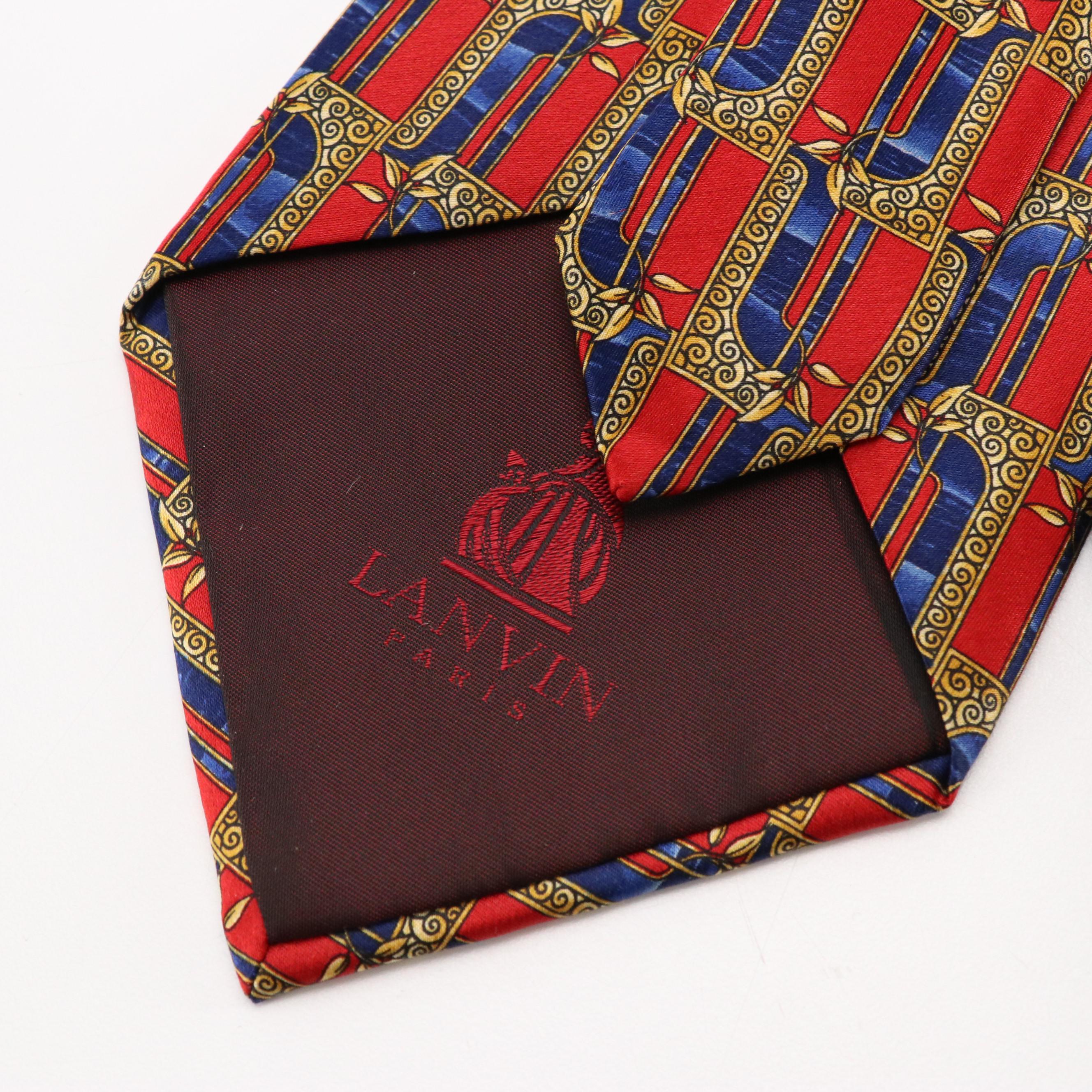 Gucci, Christian Dior, Lanvin, Versace, and Other Silk Neckties