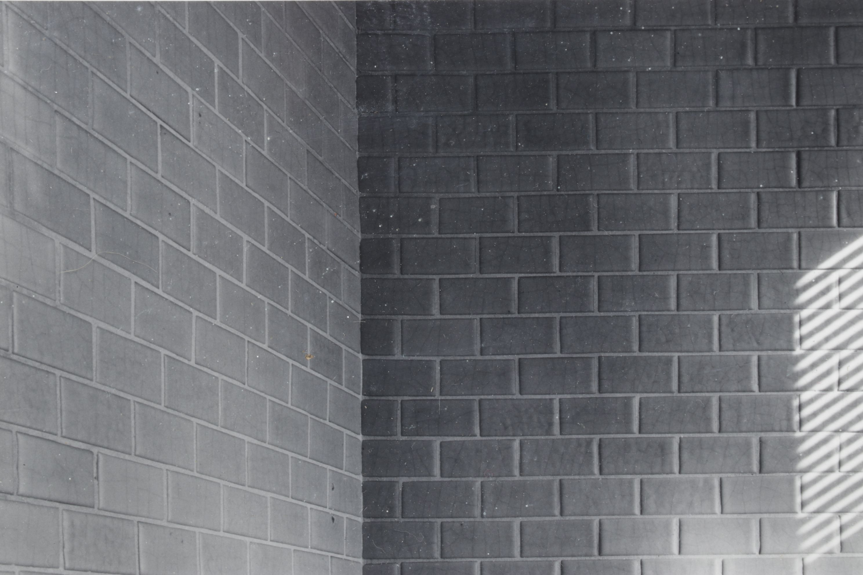 Black and White Still Life Digital Photograph of Bathroom, Early 21st Century