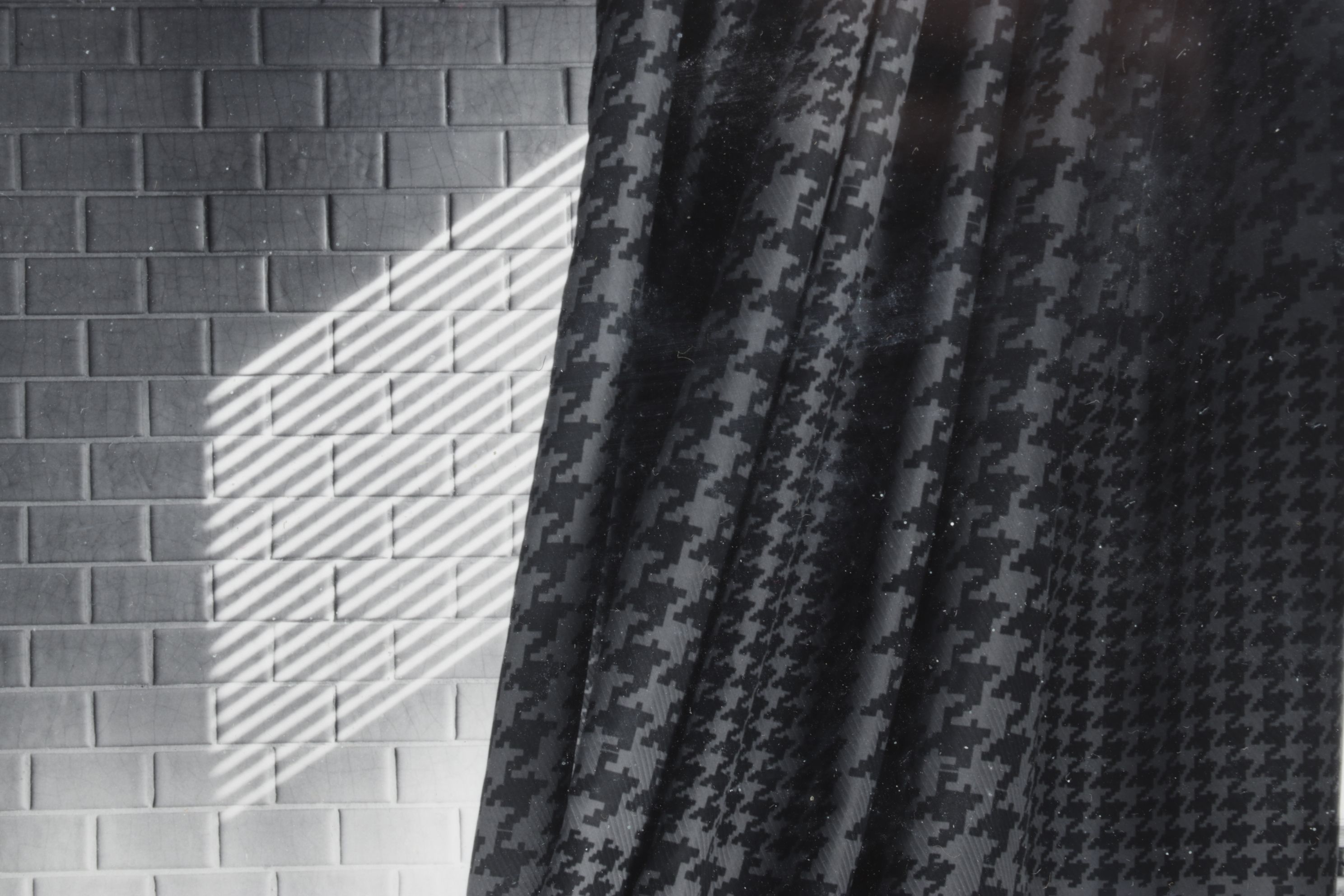 Black and White Still Life Digital Photograph of Bathroom, Early 21st Century