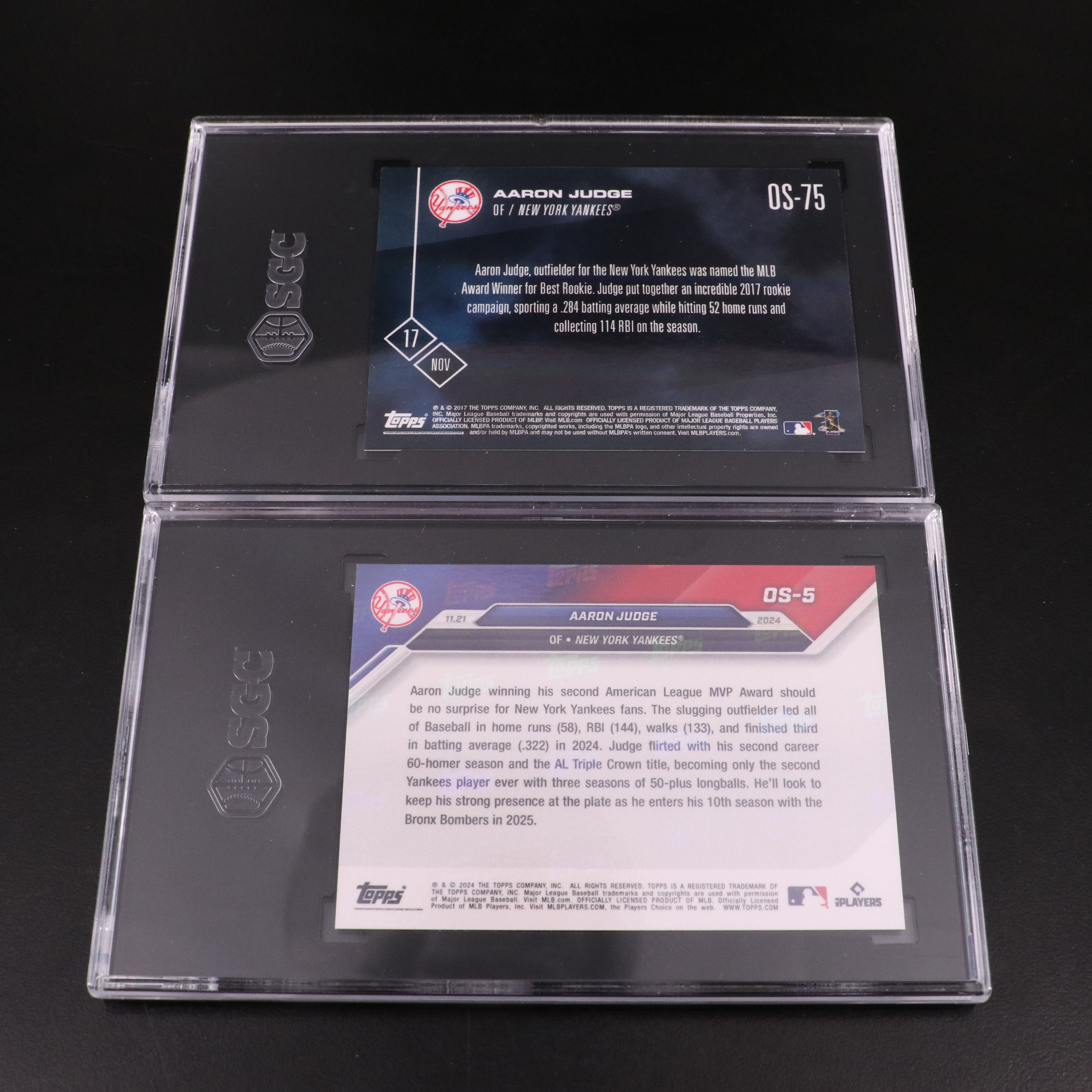 Aaron Judge SGC and CGC Graded Baseball Cards Featuring Rookie and More