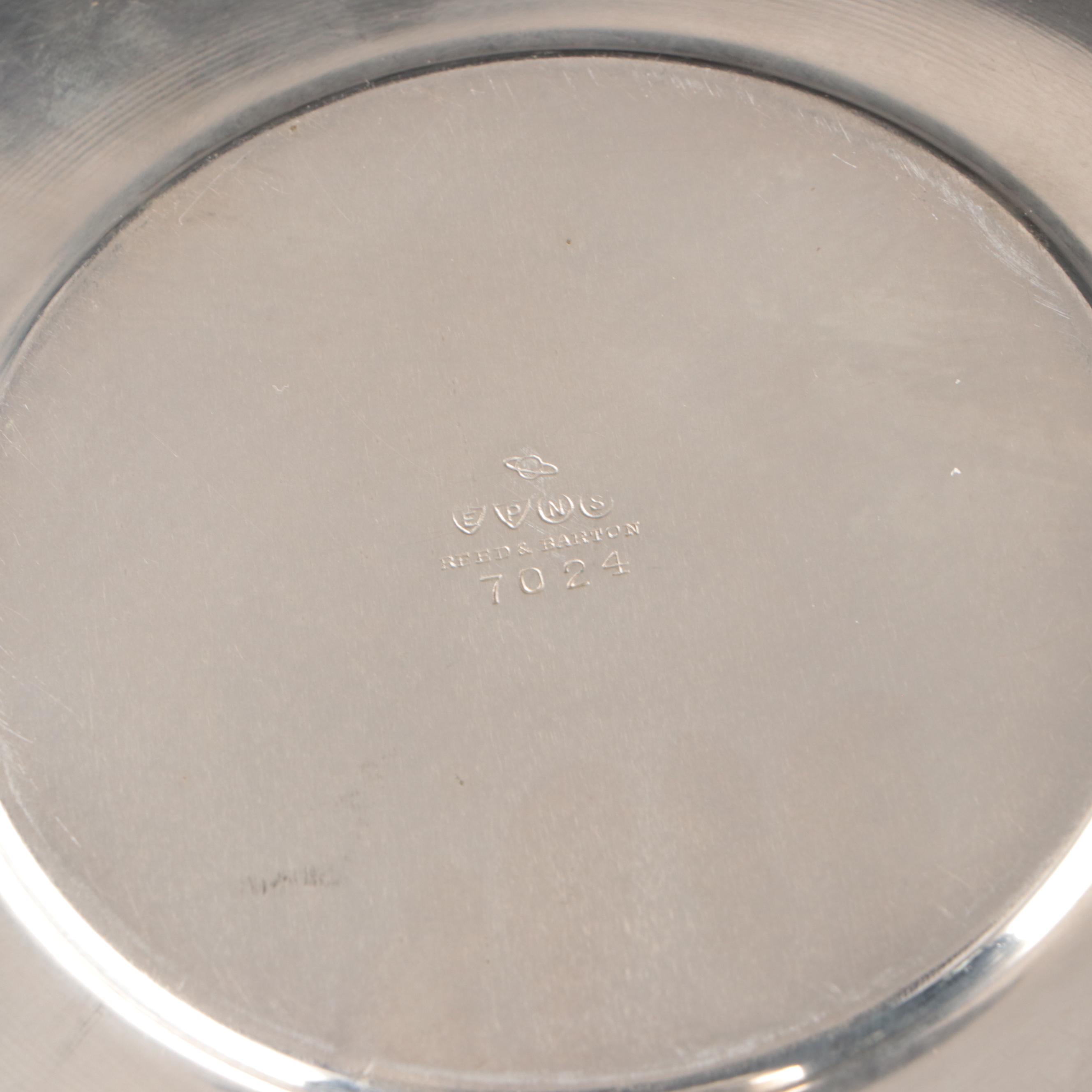 Reed & Barton Silver Plated Creamer, Plate and Trays