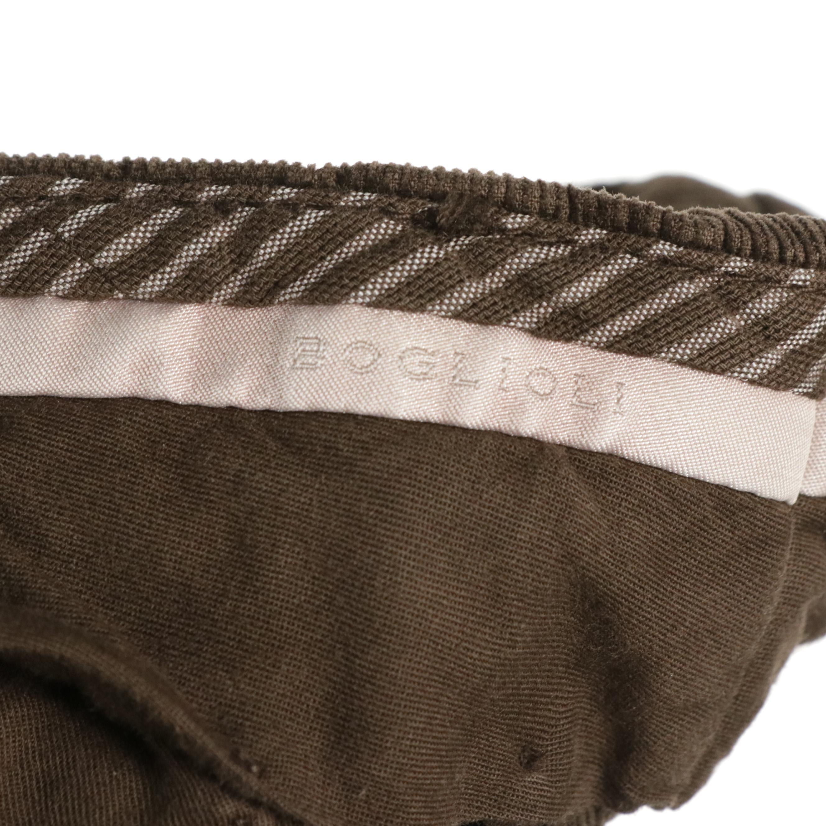 Coach Pocket Shorts and Boglioli Brown Straight-Leg Pants