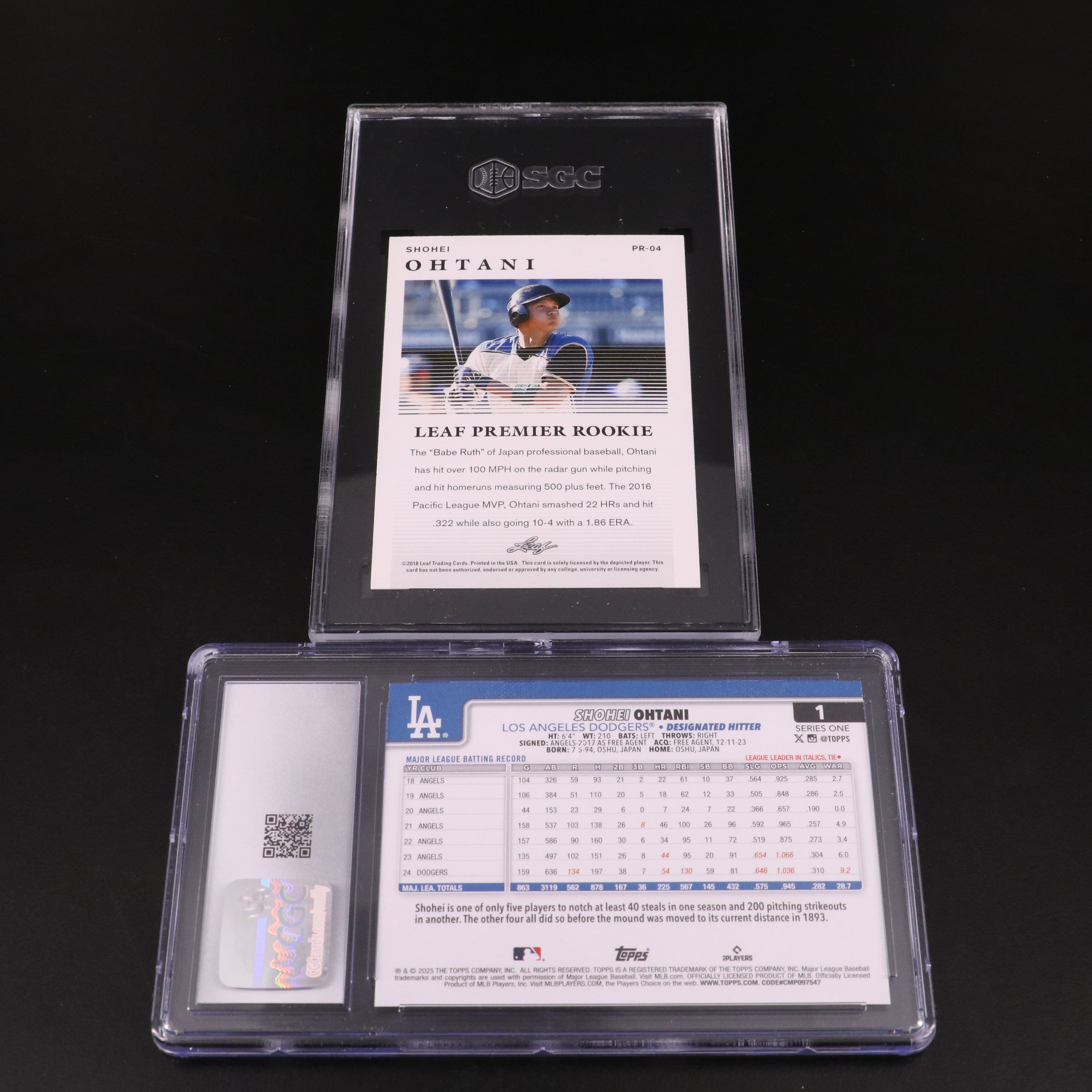 Shohei Ohtani and Ichiro Graded Baseball Cards Featuring Rookie and More